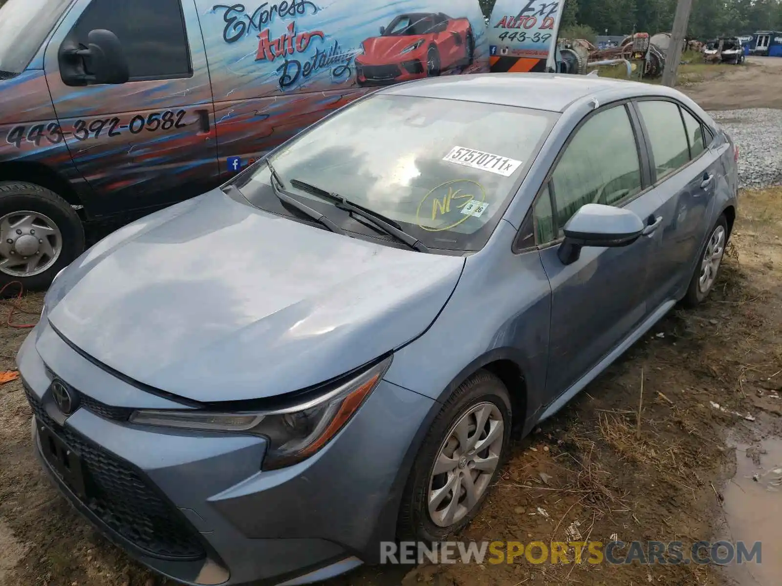 2 Photograph of a damaged car JTDEPMAE3MJ168153 TOYOTA COROLLA 2021