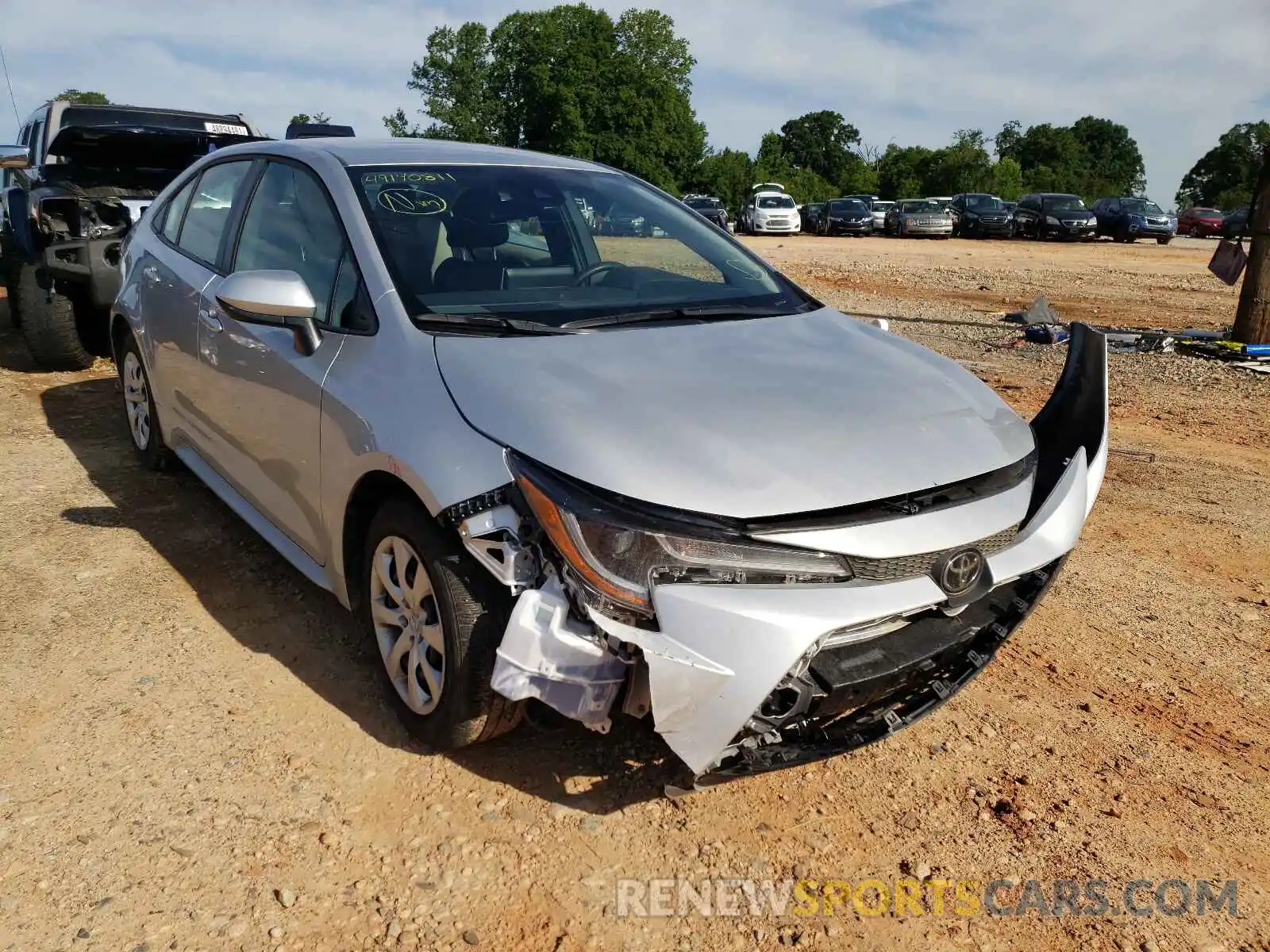 1 Photograph of a damaged car JTDEPMAE3MJ169593 TOYOTA COROLLA 2021