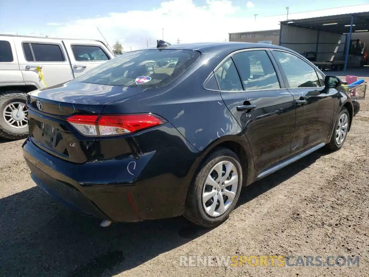 4 Photograph of a damaged car JTDEPMAE3MJ170064 TOYOTA COROLLA 2021