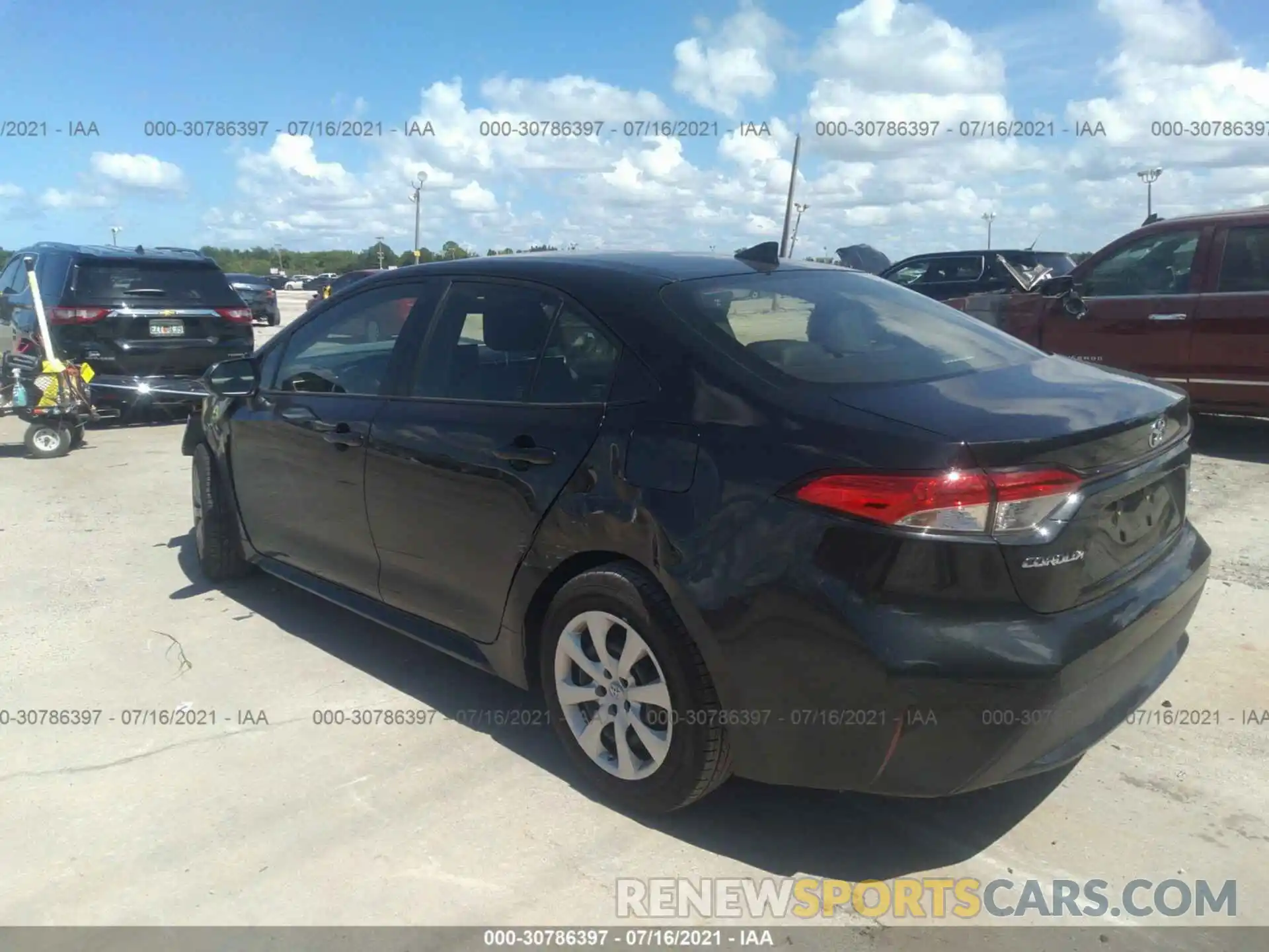 3 Photograph of a damaged car JTDEPMAE3MJ170226 TOYOTA COROLLA 2021