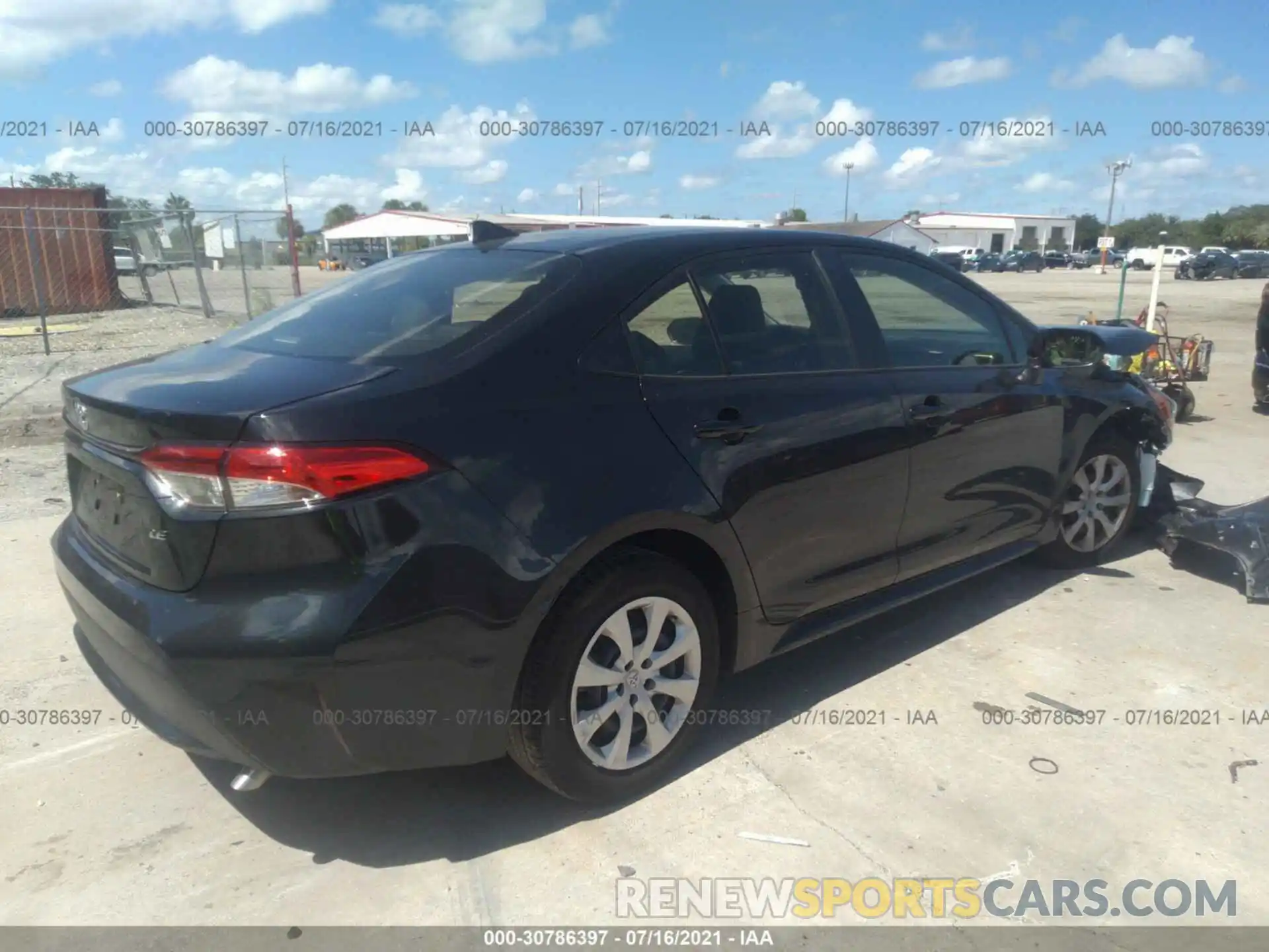 4 Photograph of a damaged car JTDEPMAE3MJ170226 TOYOTA COROLLA 2021