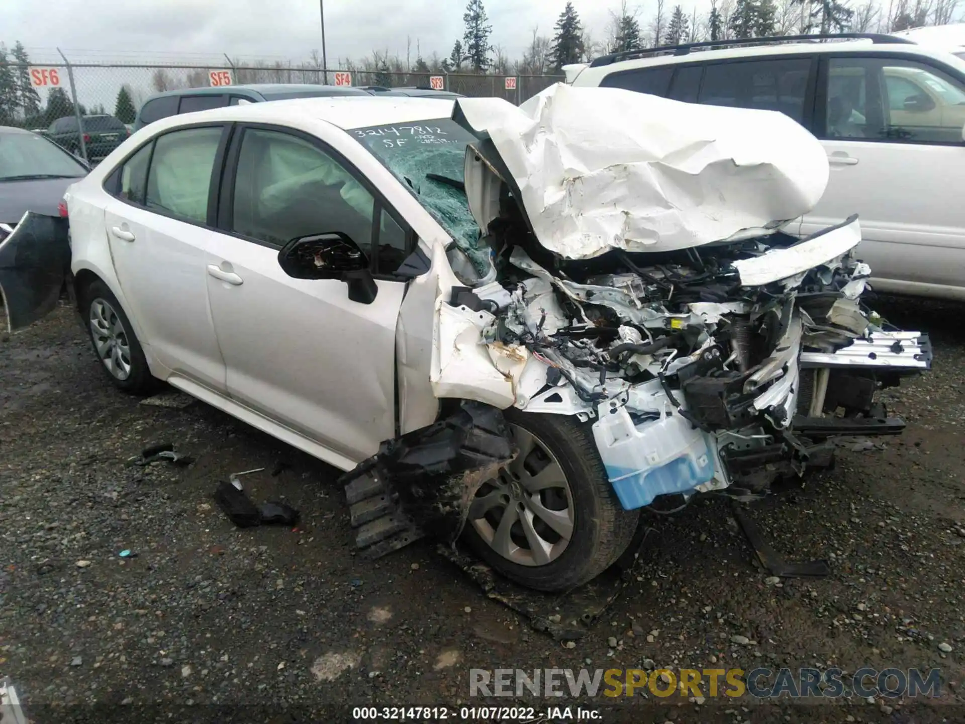 1 Photograph of a damaged car JTDEPMAE3MJ171215 TOYOTA COROLLA 2021