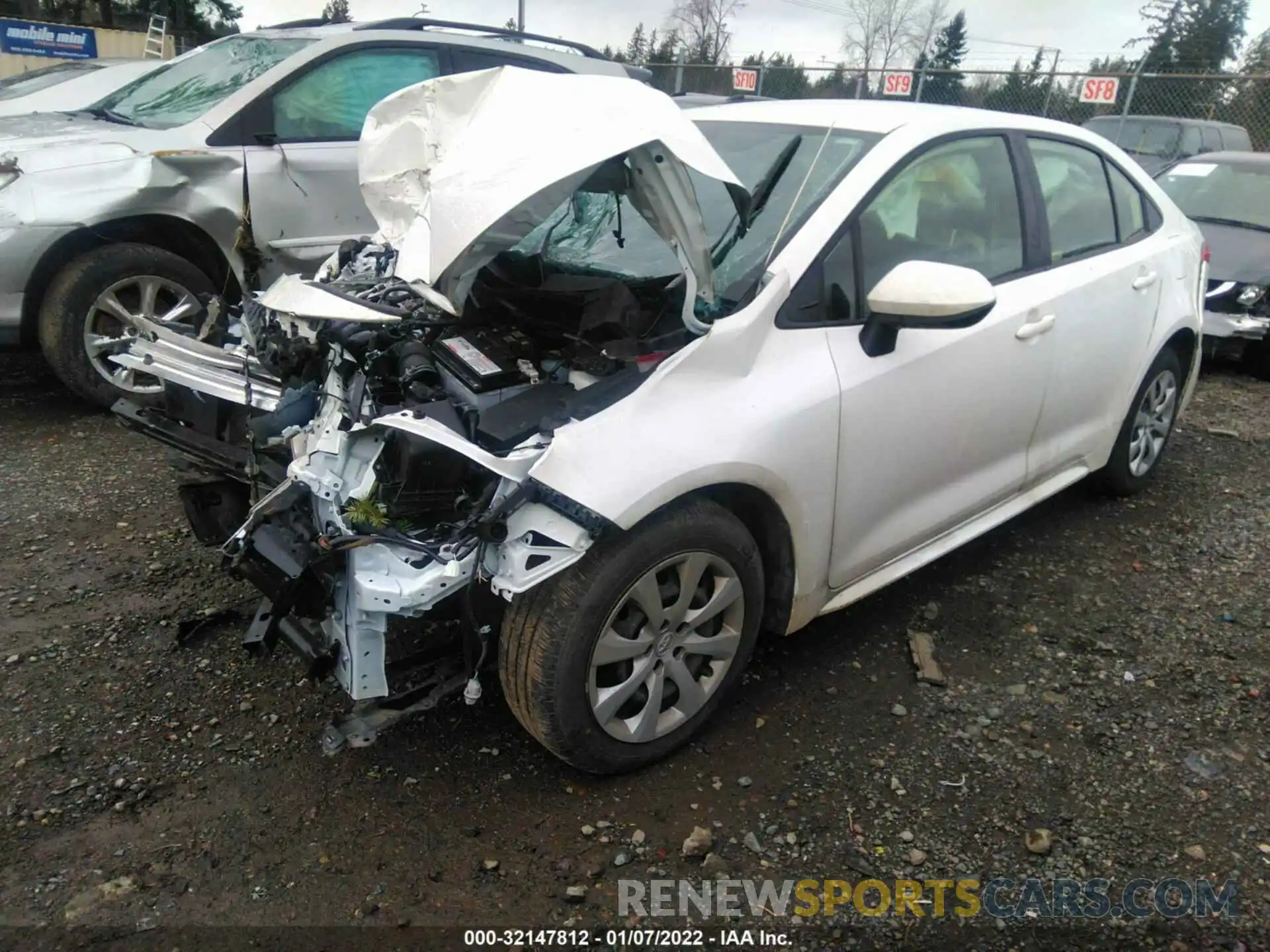 2 Photograph of a damaged car JTDEPMAE3MJ171215 TOYOTA COROLLA 2021