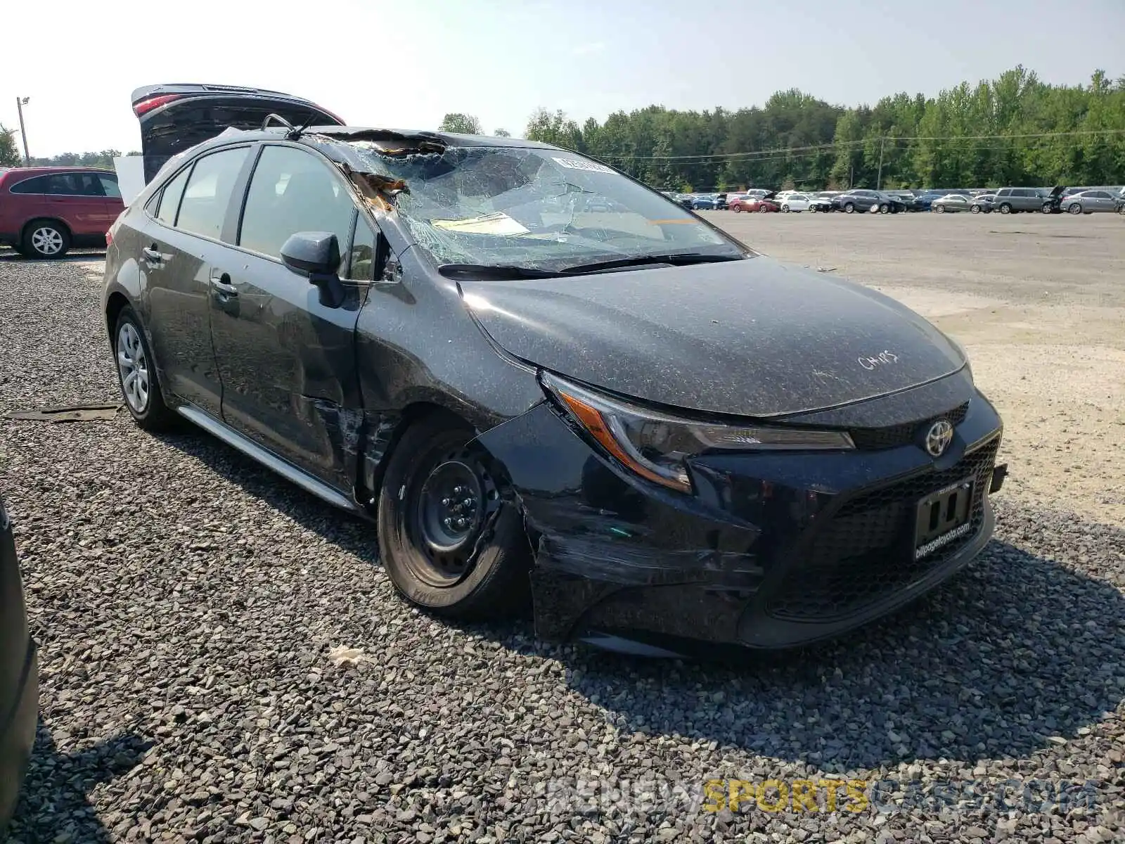 1 Photograph of a damaged car JTDEPMAE3MJ172994 TOYOTA COROLLA 2021