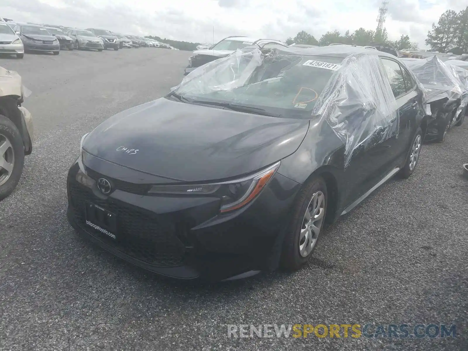 2 Photograph of a damaged car JTDEPMAE3MJ172994 TOYOTA COROLLA 2021