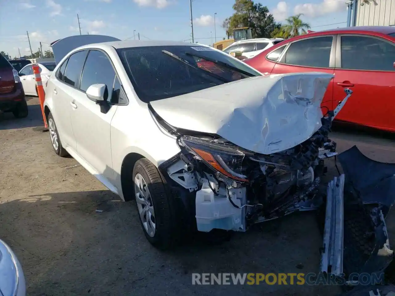 1 Photograph of a damaged car JTDEPMAE3MJ173935 TOYOTA COROLLA 2021