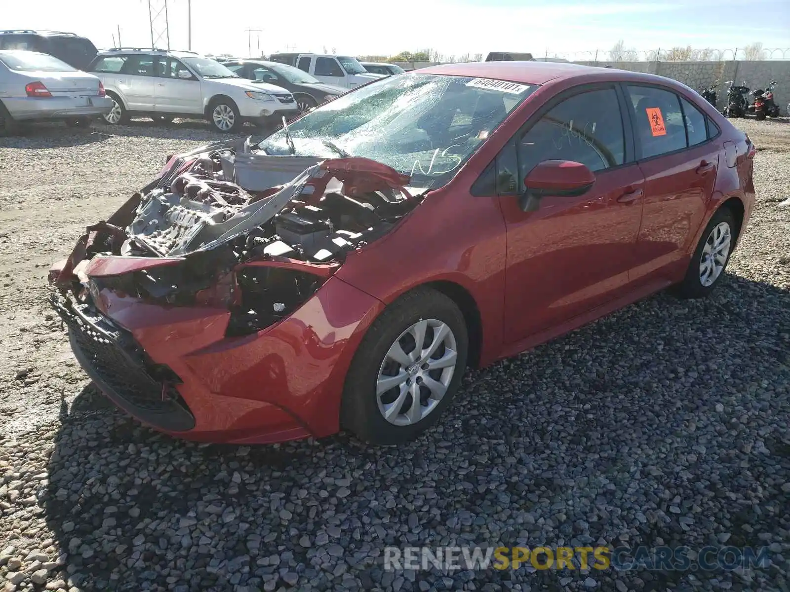 2 Photograph of a damaged car JTDEPMAE3MJ175040 TOYOTA COROLLA 2021