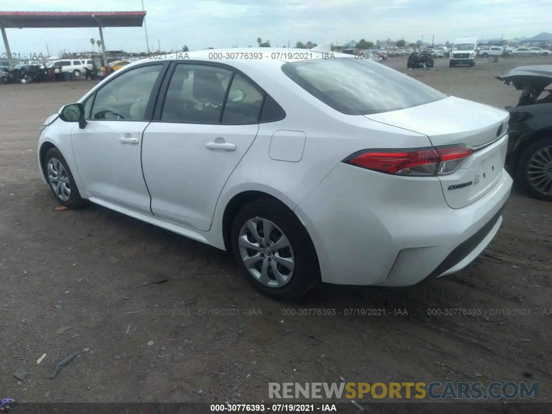 3 Photograph of a damaged car JTDEPMAE3MJ175250 TOYOTA COROLLA 2021