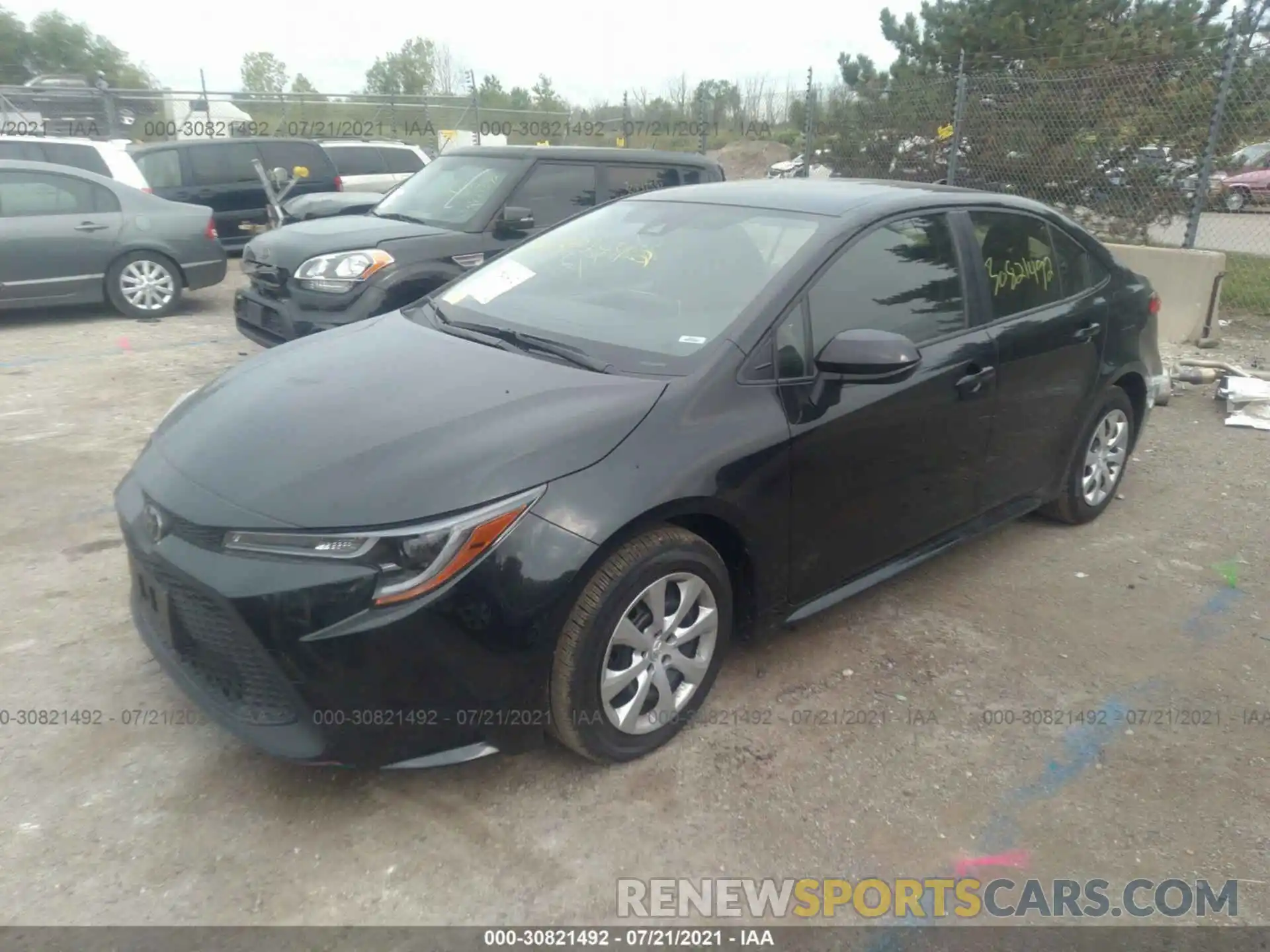 2 Photograph of a damaged car JTDEPMAE3MJ175488 TOYOTA COROLLA 2021