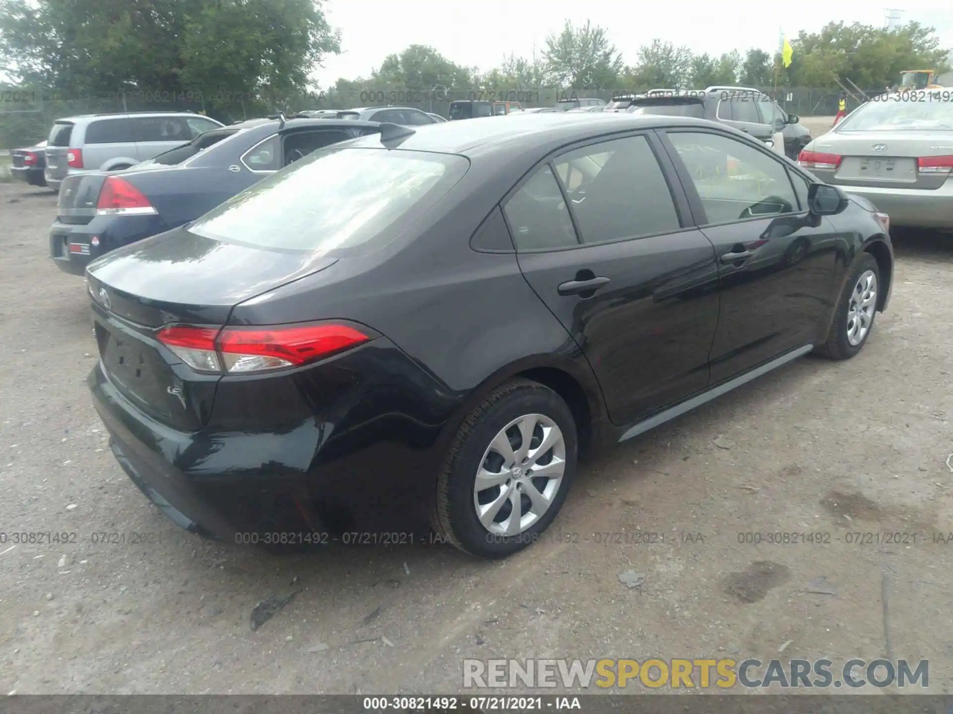 4 Photograph of a damaged car JTDEPMAE3MJ175488 TOYOTA COROLLA 2021