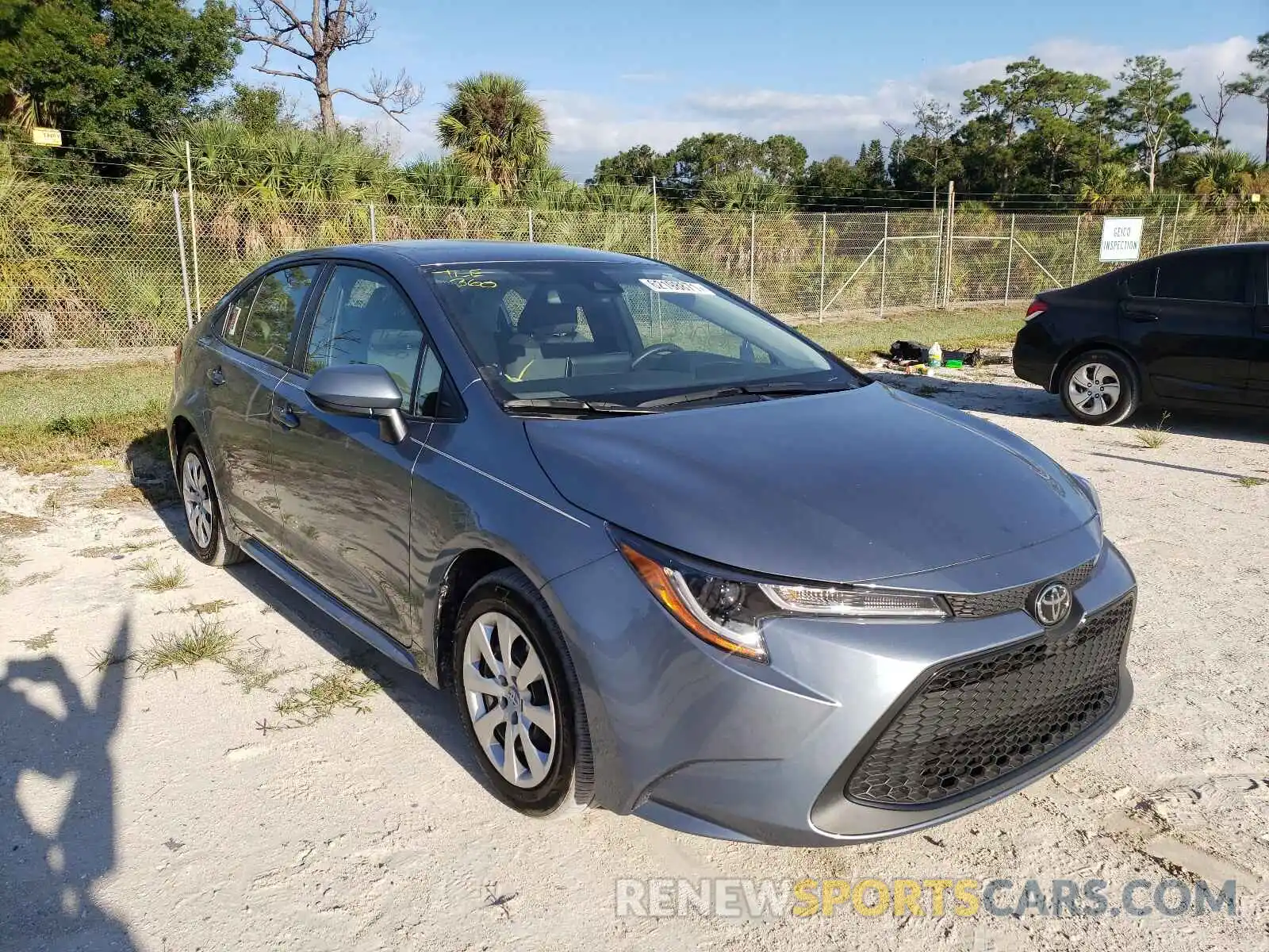 1 Photograph of a damaged car JTDEPMAE3MJ175734 TOYOTA COROLLA 2021