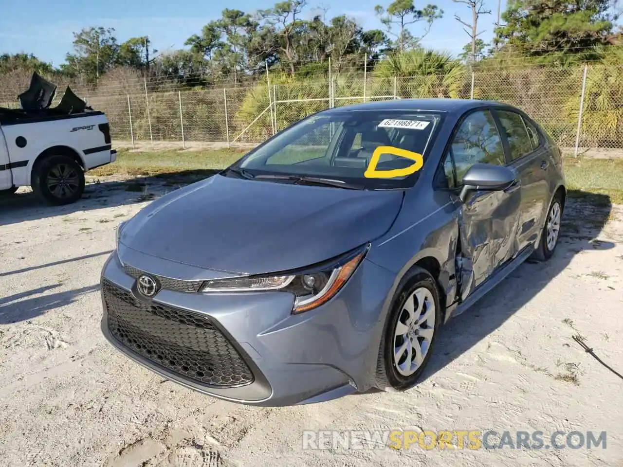 2 Photograph of a damaged car JTDEPMAE3MJ175734 TOYOTA COROLLA 2021