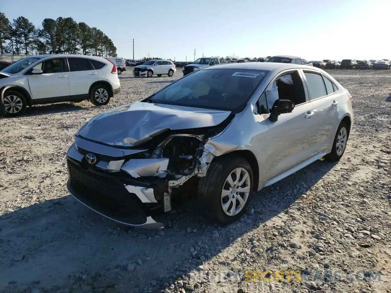 2 Photograph of a damaged car JTDEPMAE3MJ176124 TOYOTA COROLLA 2021