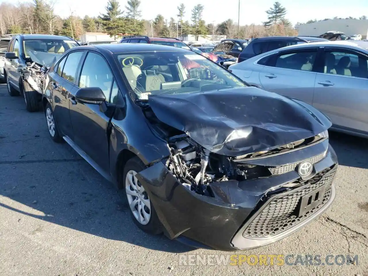 1 Photograph of a damaged car JTDEPMAE3MJ176253 TOYOTA COROLLA 2021