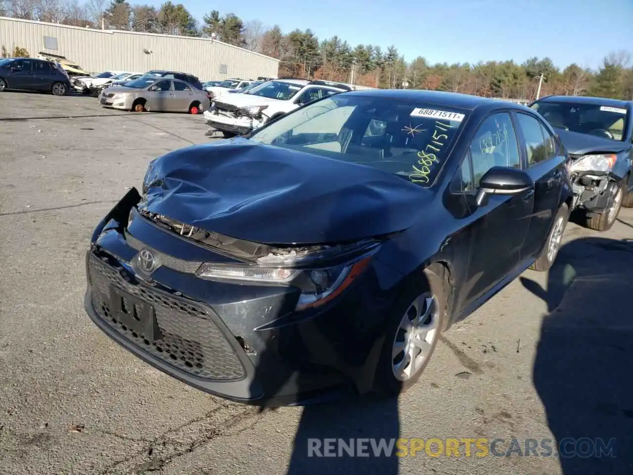 2 Photograph of a damaged car JTDEPMAE3MJ176253 TOYOTA COROLLA 2021