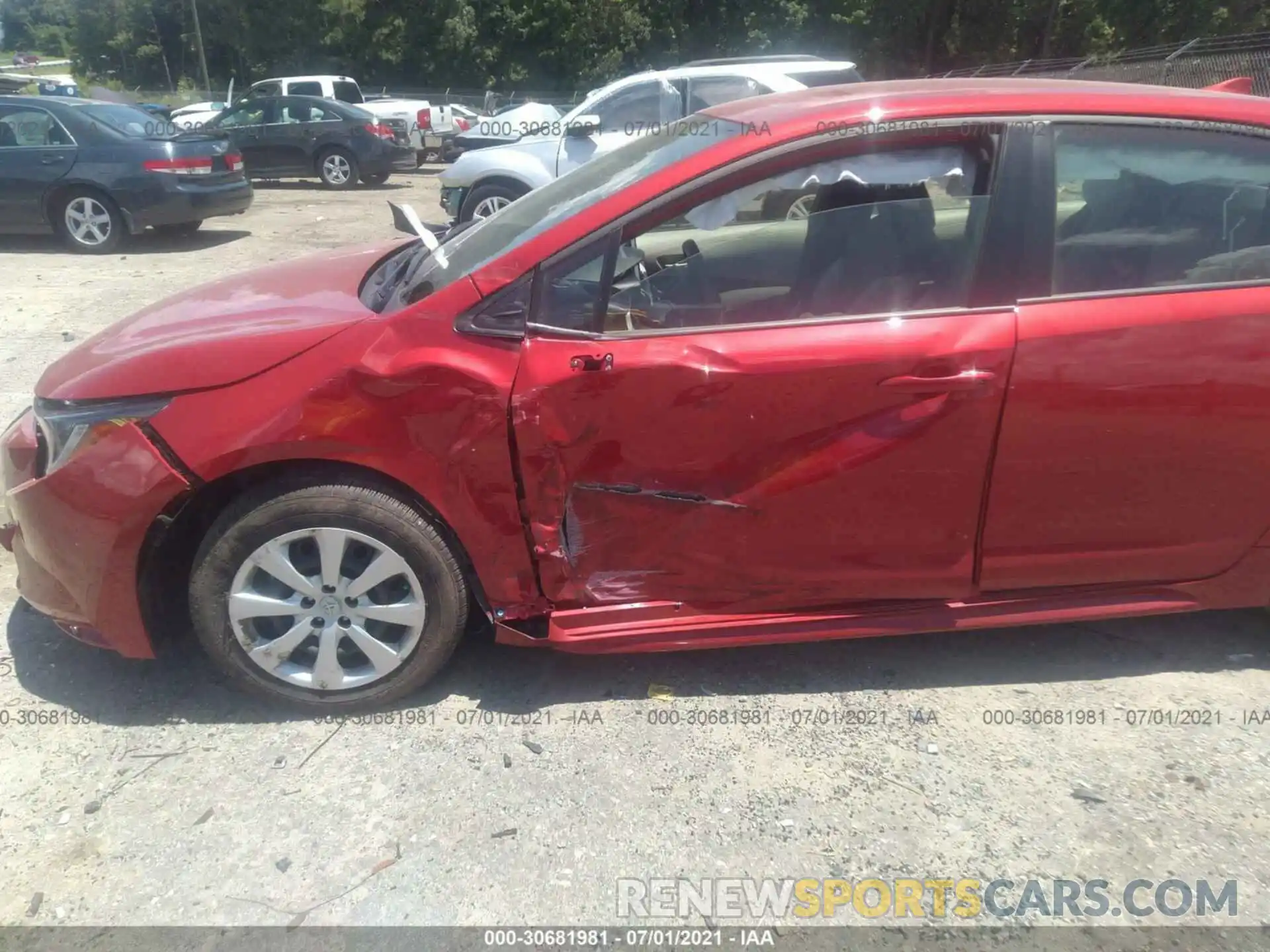 6 Photograph of a damaged car JTDEPMAE3MJ177581 TOYOTA COROLLA 2021