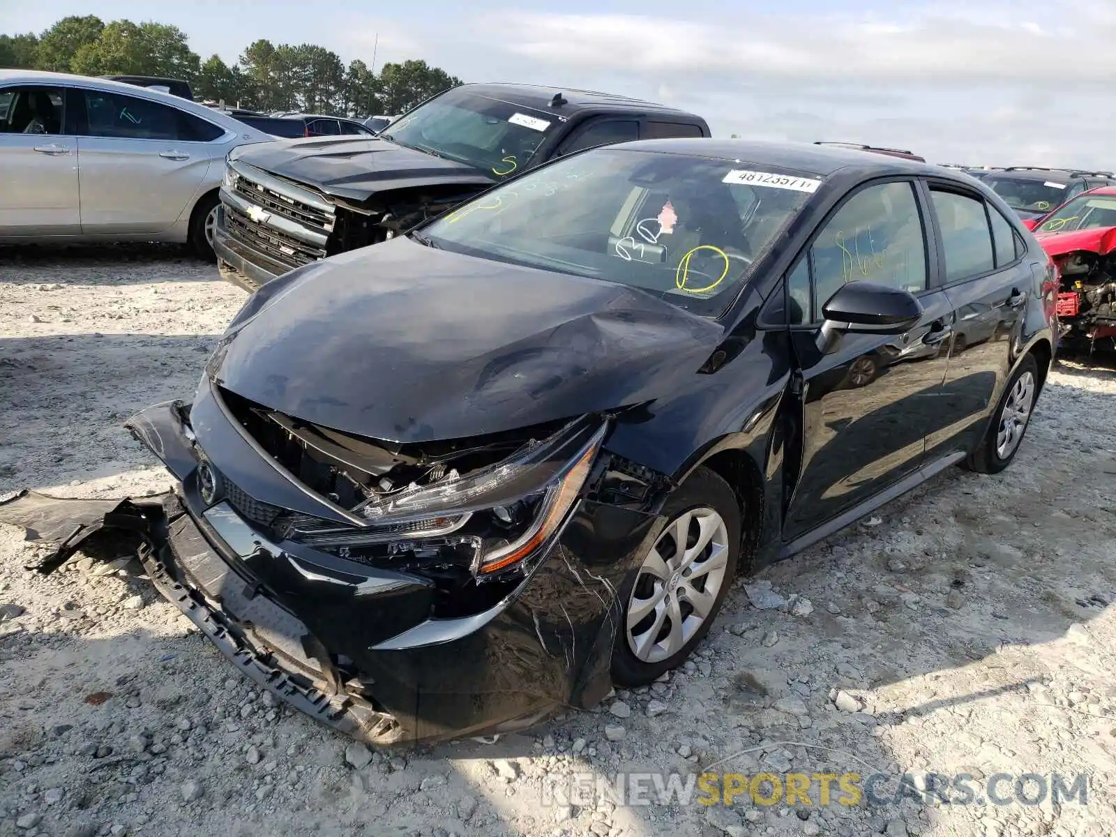 2 Photograph of a damaged car JTDEPMAE3MJ177595 TOYOTA COROLLA 2021