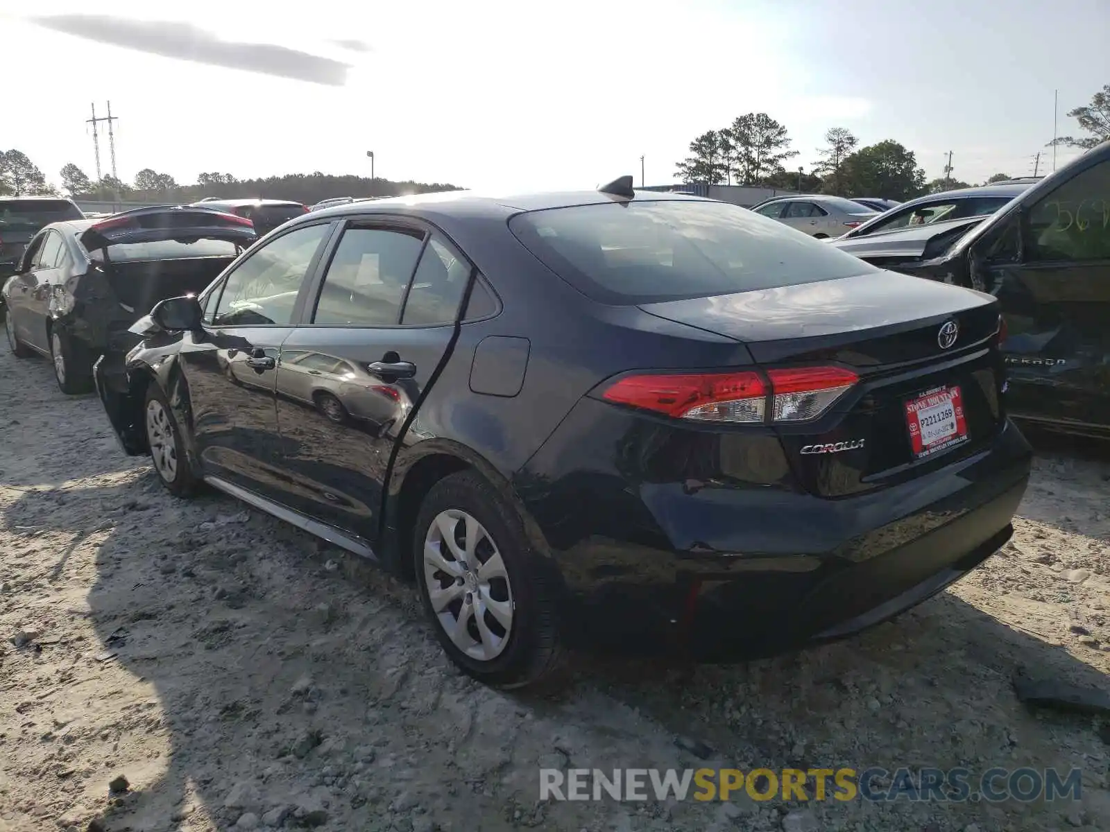 3 Photograph of a damaged car JTDEPMAE3MJ177595 TOYOTA COROLLA 2021