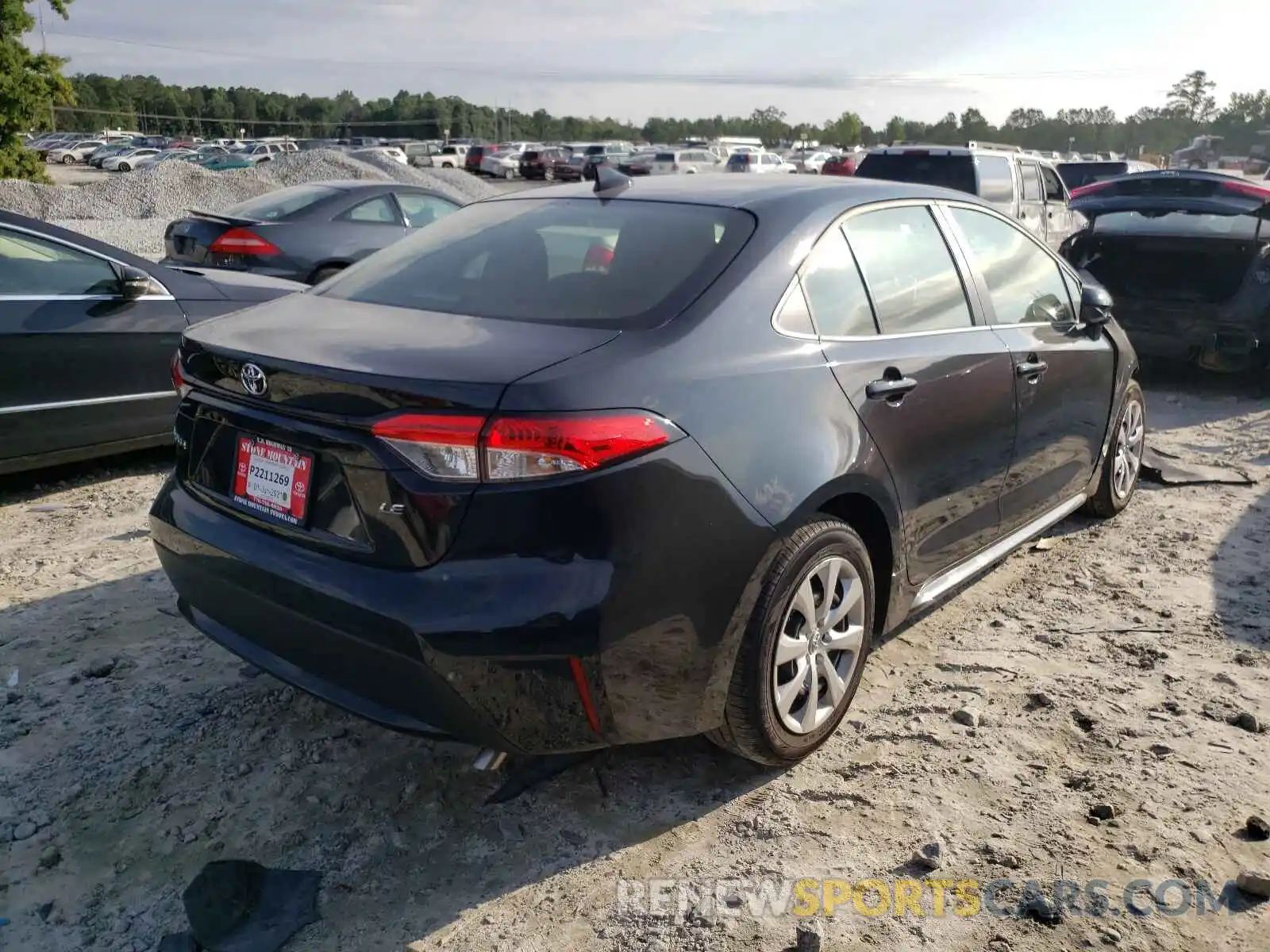 4 Photograph of a damaged car JTDEPMAE3MJ177595 TOYOTA COROLLA 2021