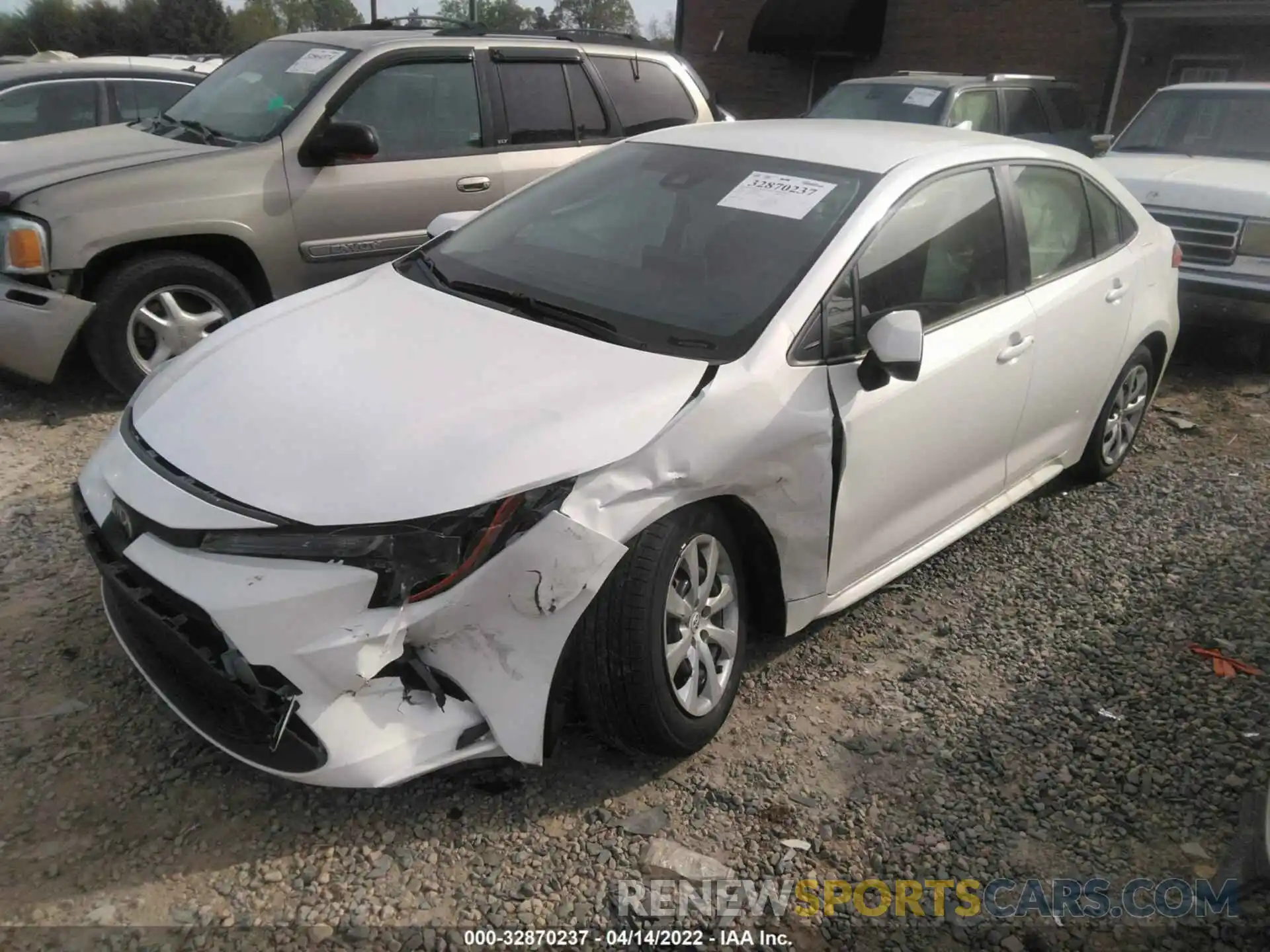 2 Photograph of a damaged car JTDEPMAE3MJ177662 TOYOTA COROLLA 2021