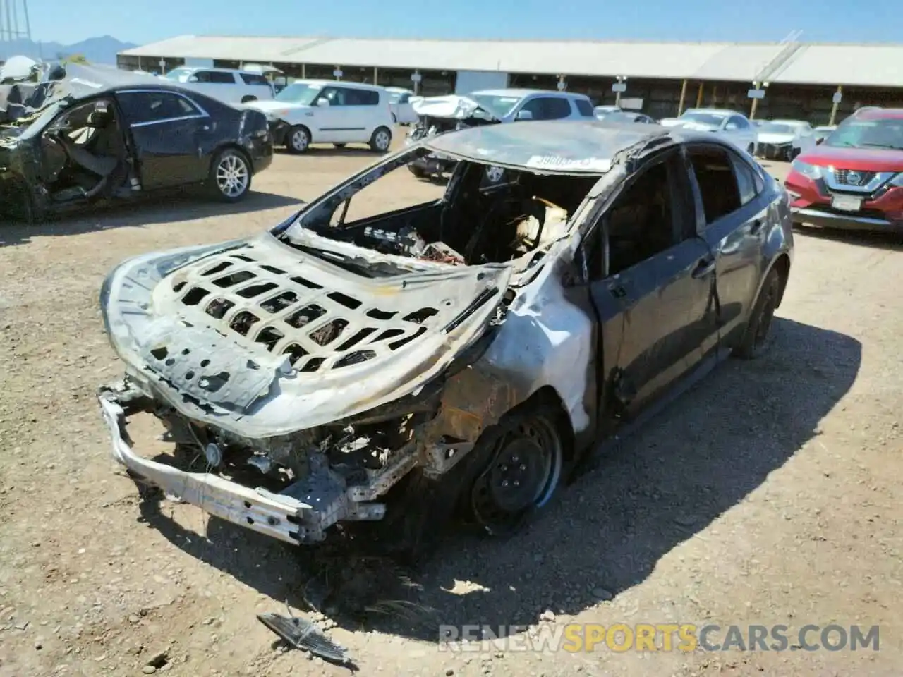 2 Photograph of a damaged car JTDEPMAE3MJ178598 TOYOTA COROLLA 2021