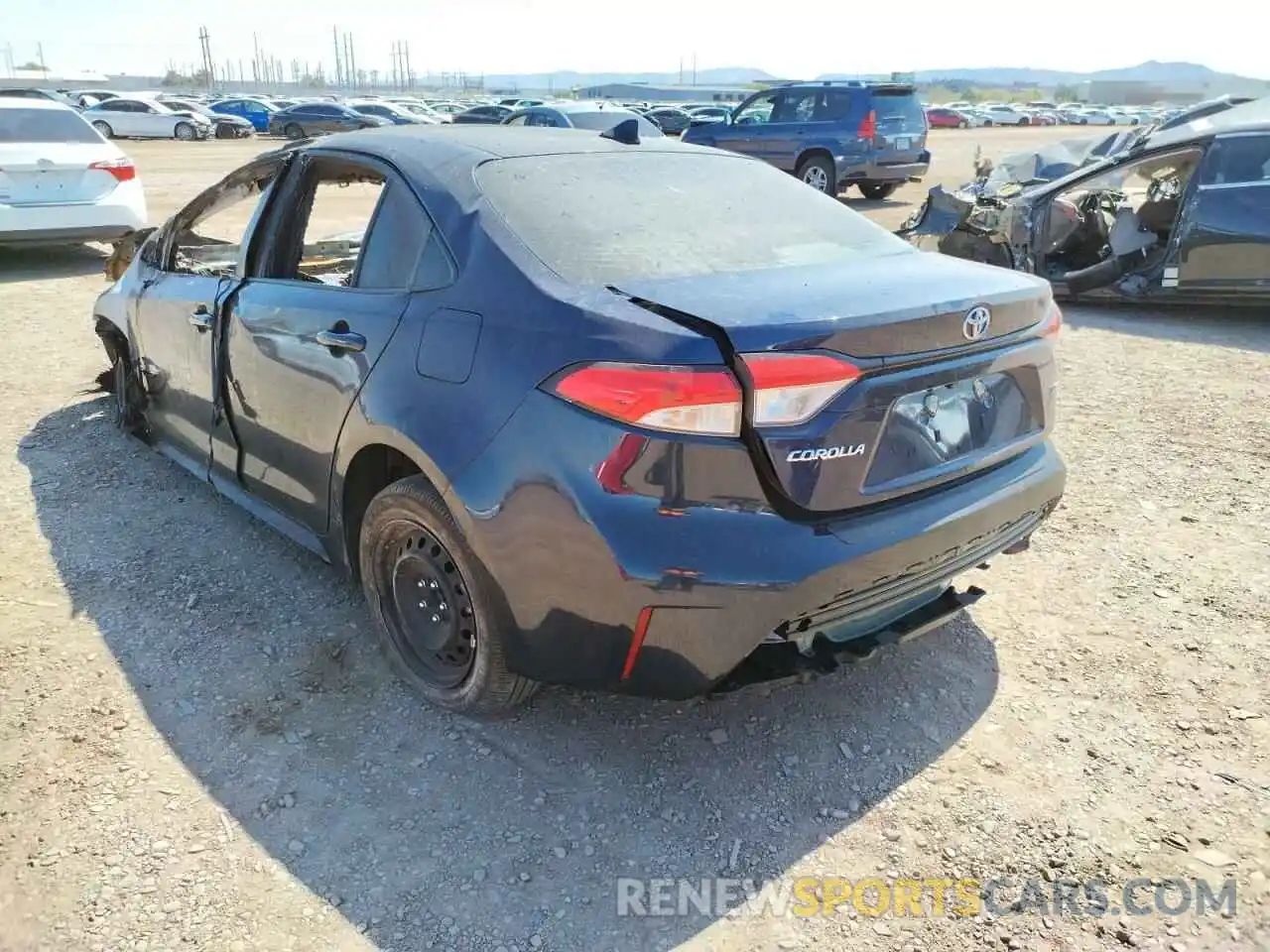 3 Photograph of a damaged car JTDEPMAE3MJ178598 TOYOTA COROLLA 2021