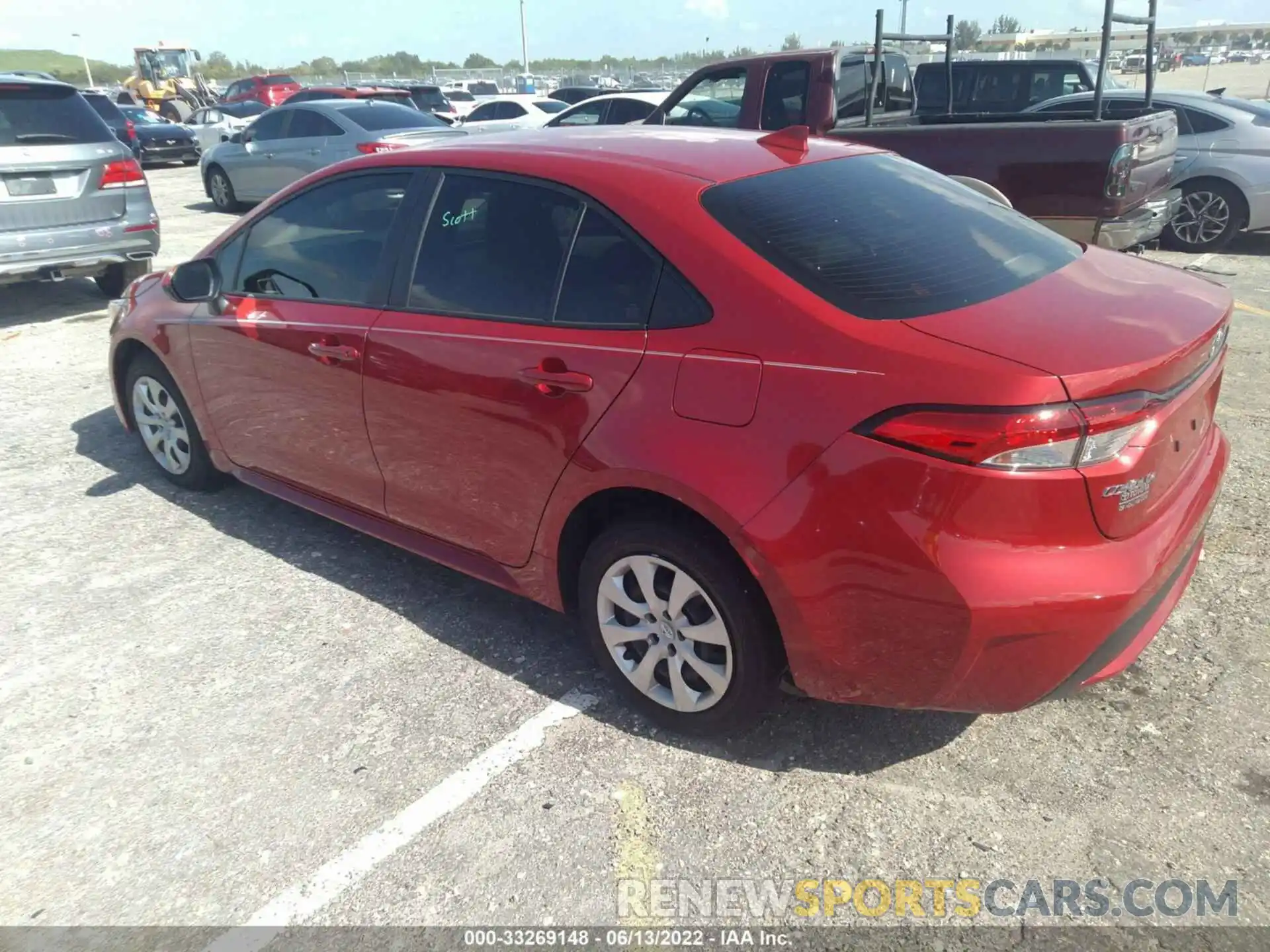 3 Photograph of a damaged car JTDEPMAE3MJ179945 TOYOTA COROLLA 2021