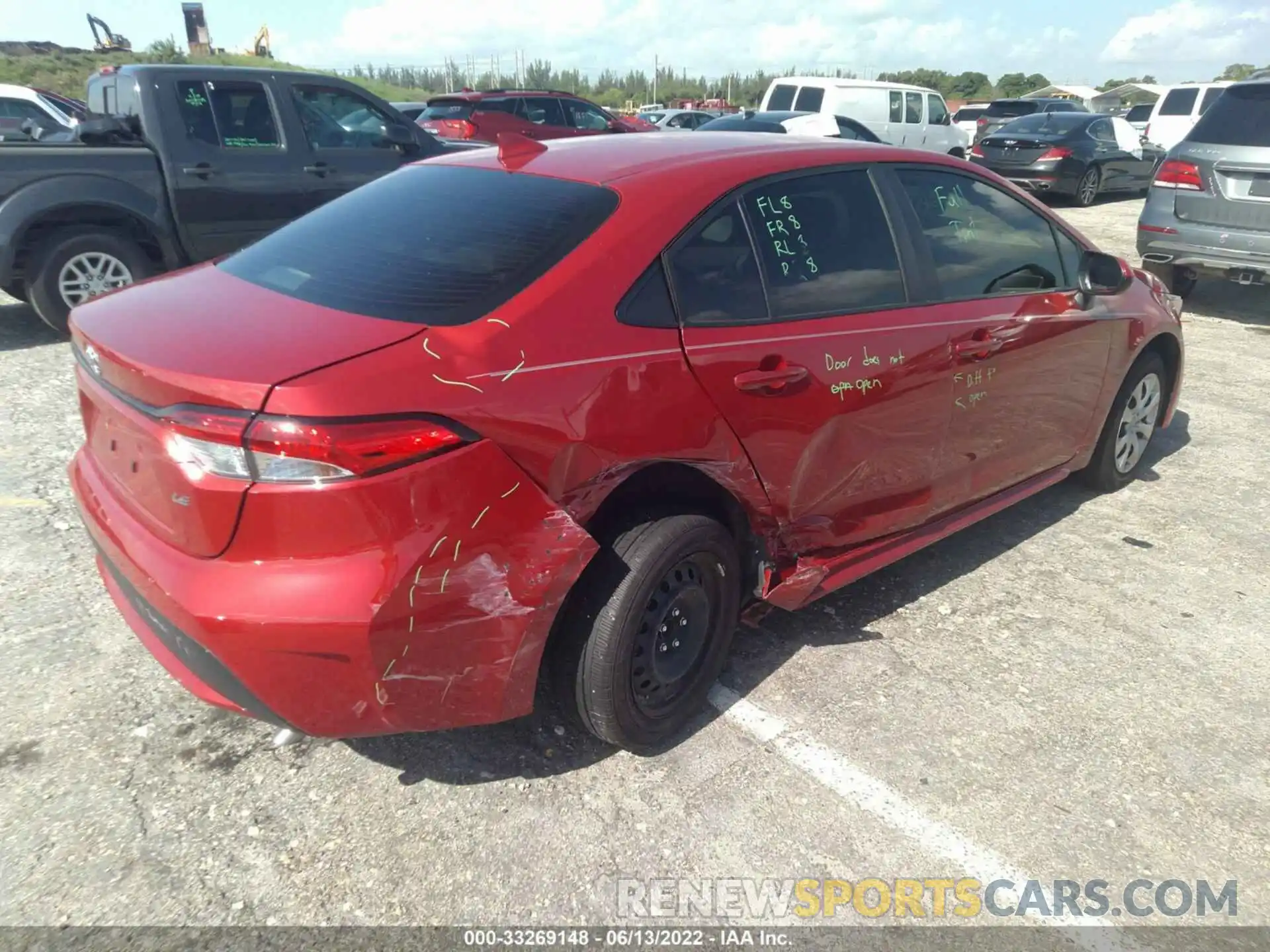 4 Photograph of a damaged car JTDEPMAE3MJ179945 TOYOTA COROLLA 2021