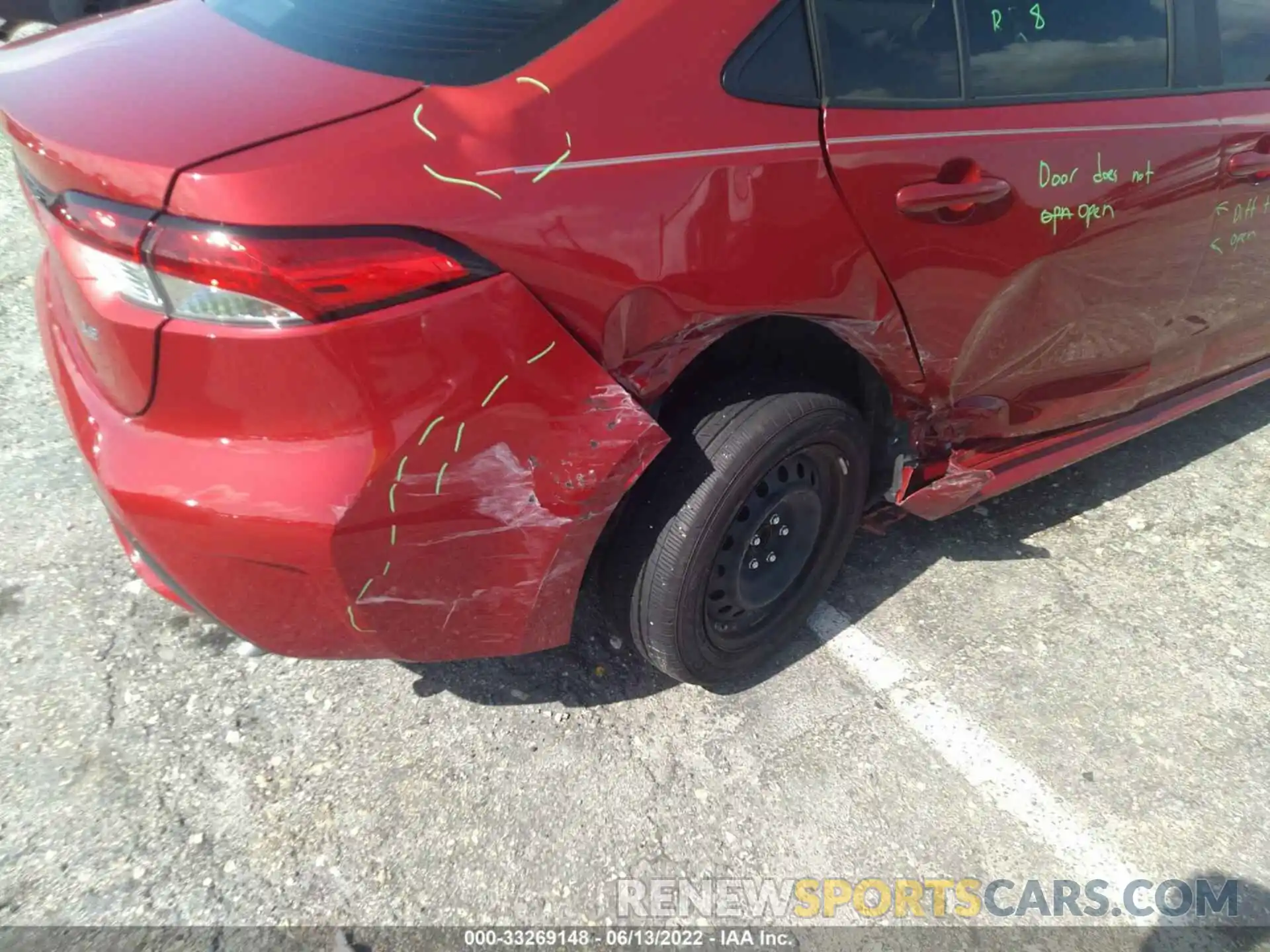 6 Photograph of a damaged car JTDEPMAE3MJ179945 TOYOTA COROLLA 2021