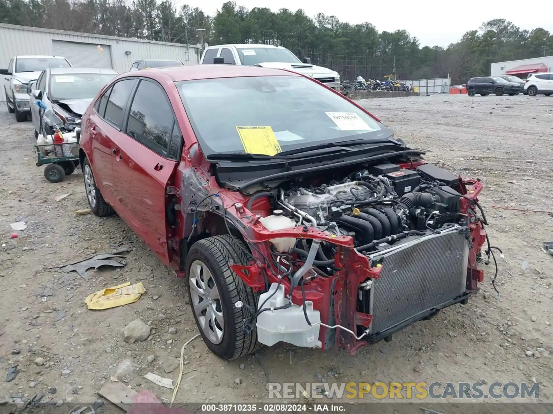 1 Photograph of a damaged car JTDEPMAE3MJ179993 TOYOTA COROLLA 2021