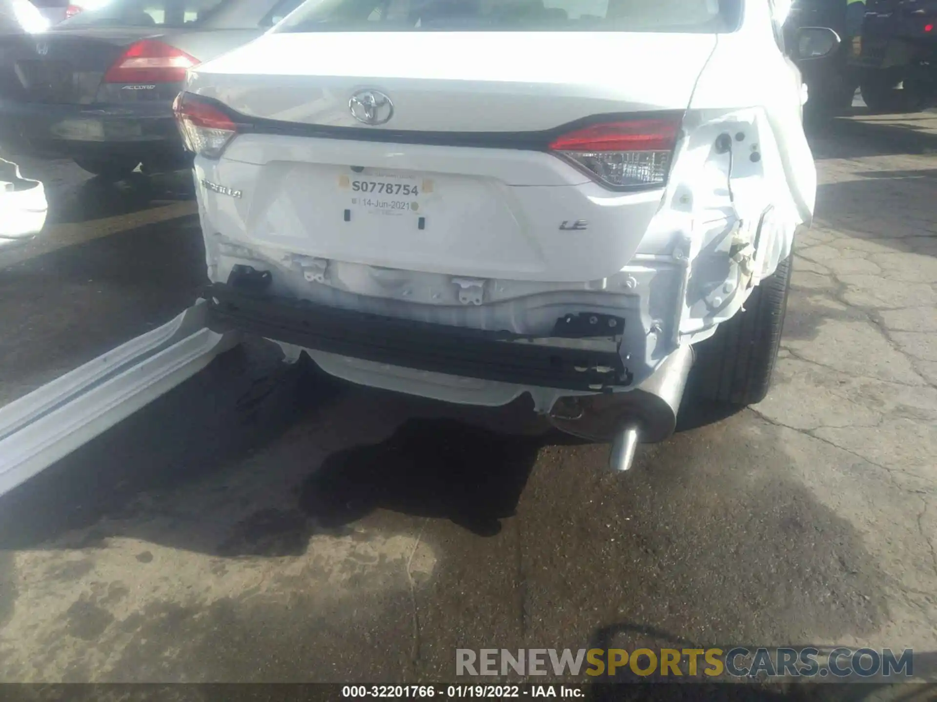 6 Photograph of a damaged car JTDEPMAE3MJ180271 TOYOTA COROLLA 2021