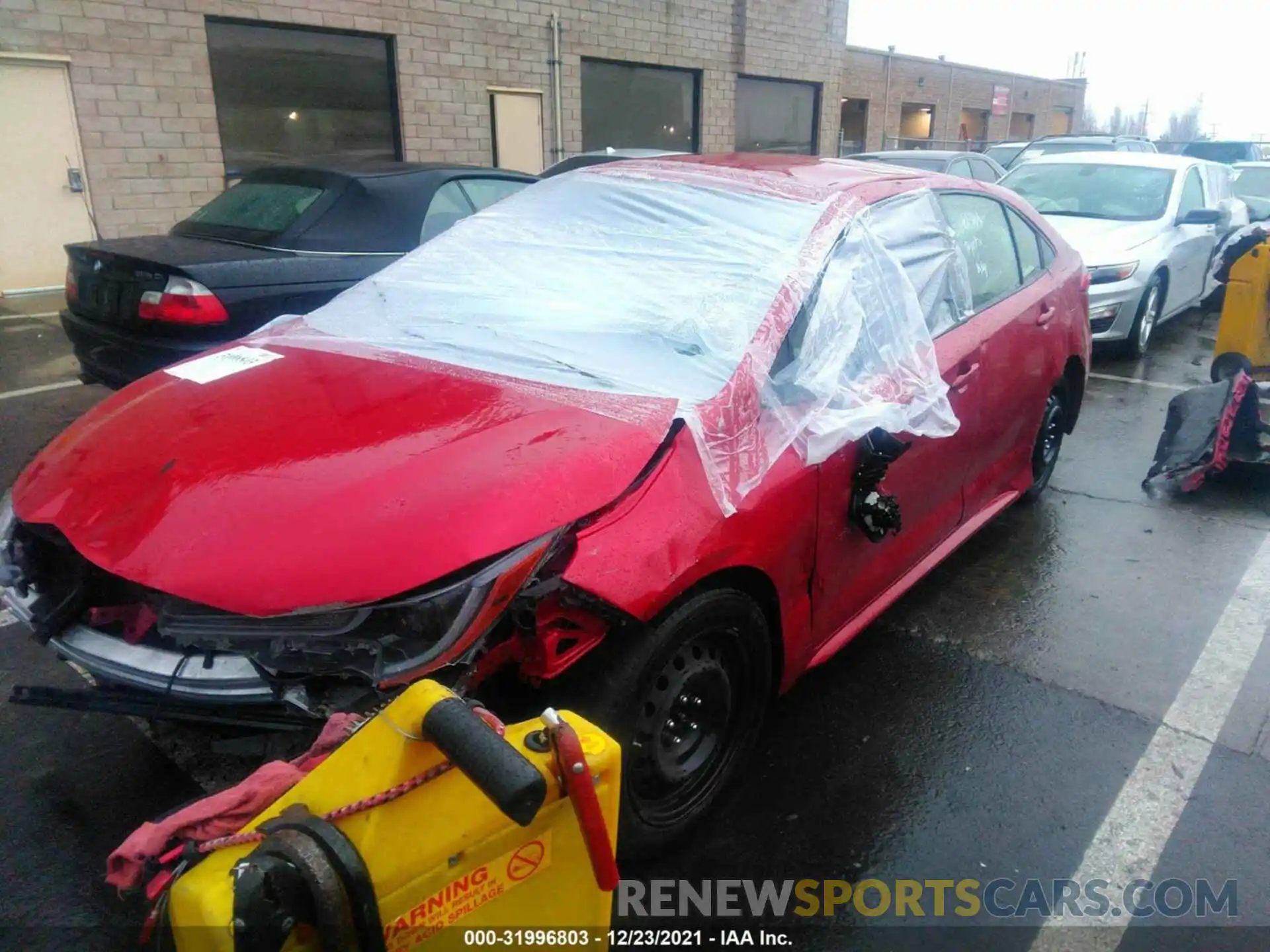 2 Photograph of a damaged car JTDEPMAE3MJ181338 TOYOTA COROLLA 2021