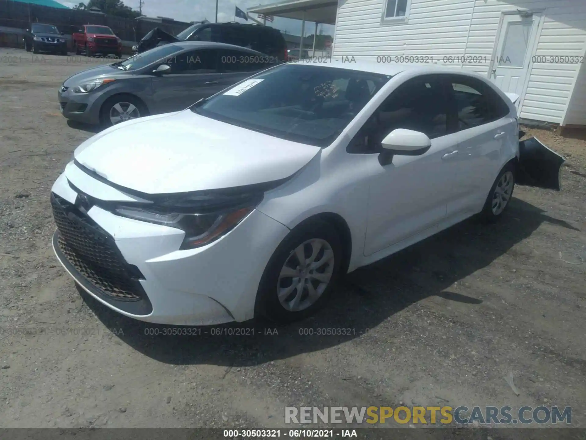 2 Photograph of a damaged car JTDEPMAE3MJ181887 TOYOTA COROLLA 2021