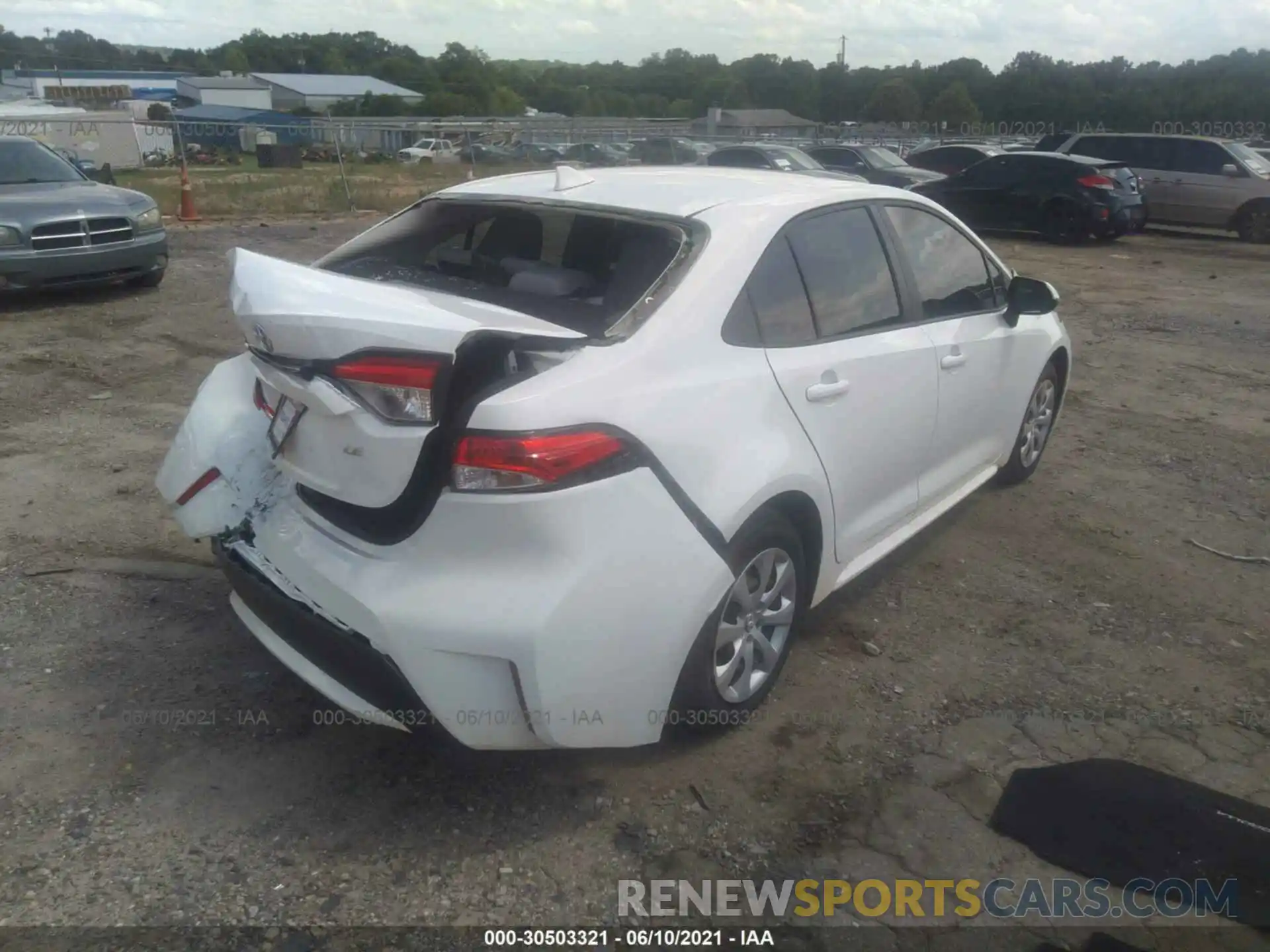 4 Photograph of a damaged car JTDEPMAE3MJ181887 TOYOTA COROLLA 2021