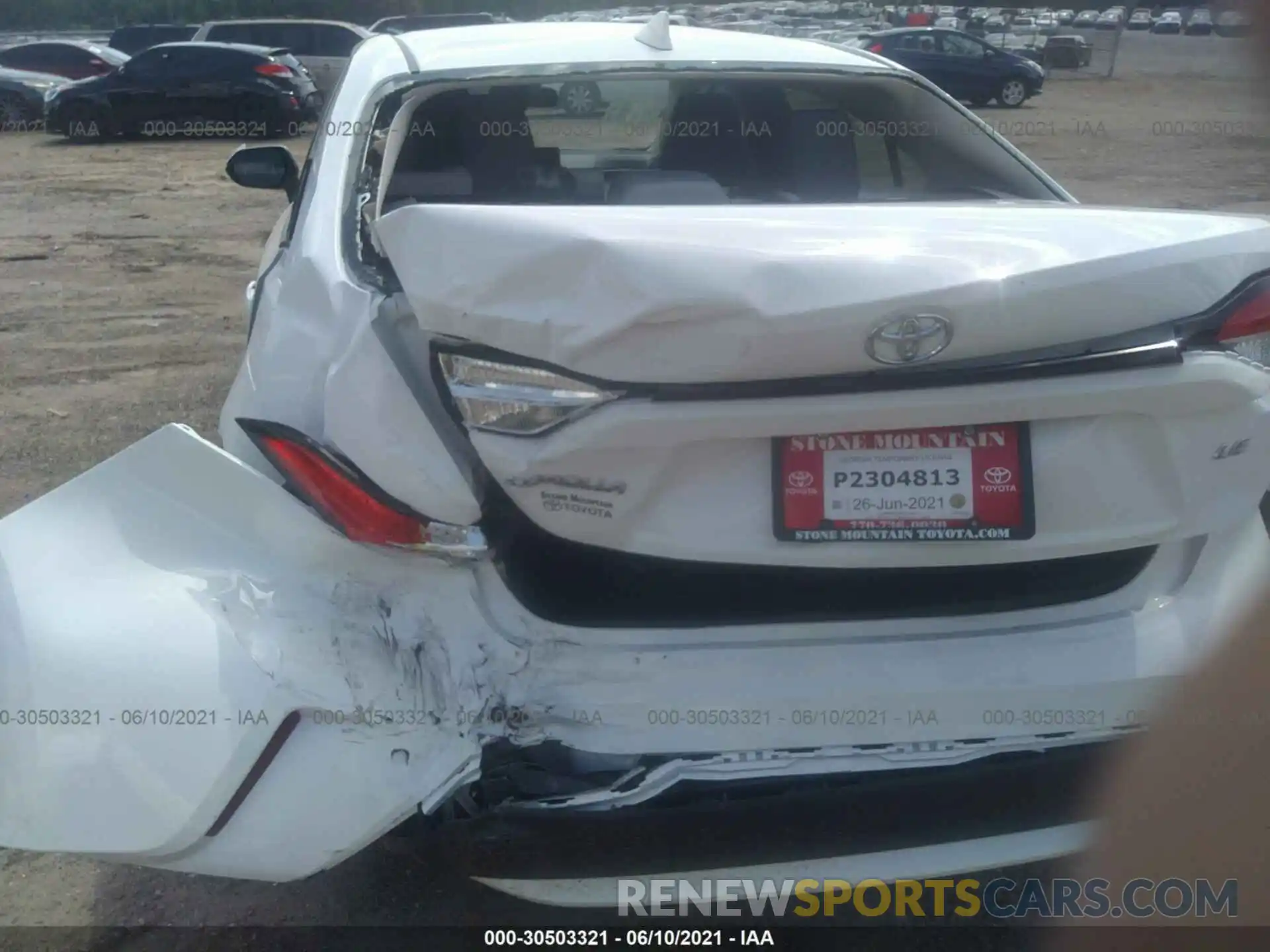 6 Photograph of a damaged car JTDEPMAE3MJ181887 TOYOTA COROLLA 2021