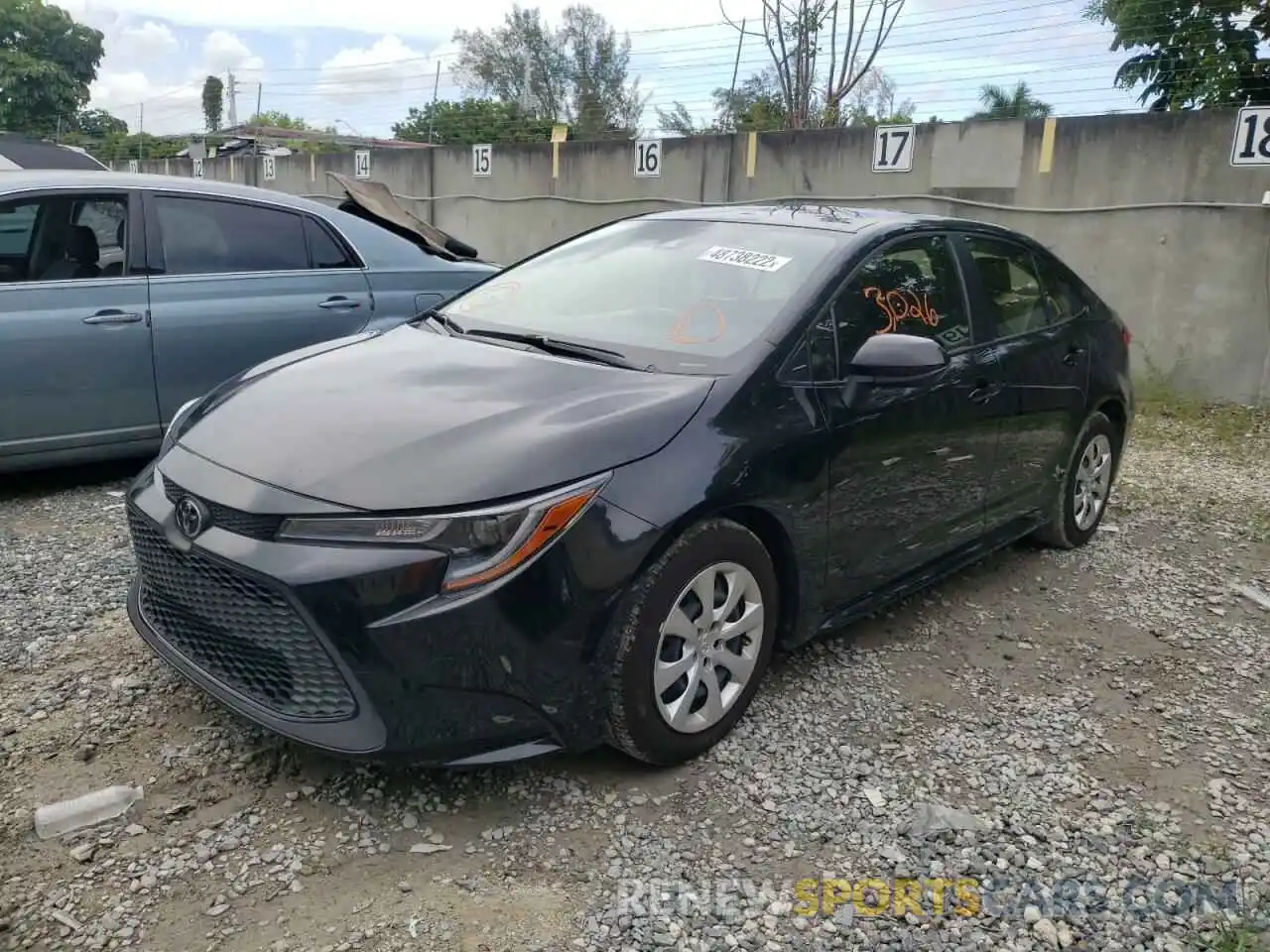 2 Photograph of a damaged car JTDEPMAE3MJ185342 TOYOTA COROLLA 2021