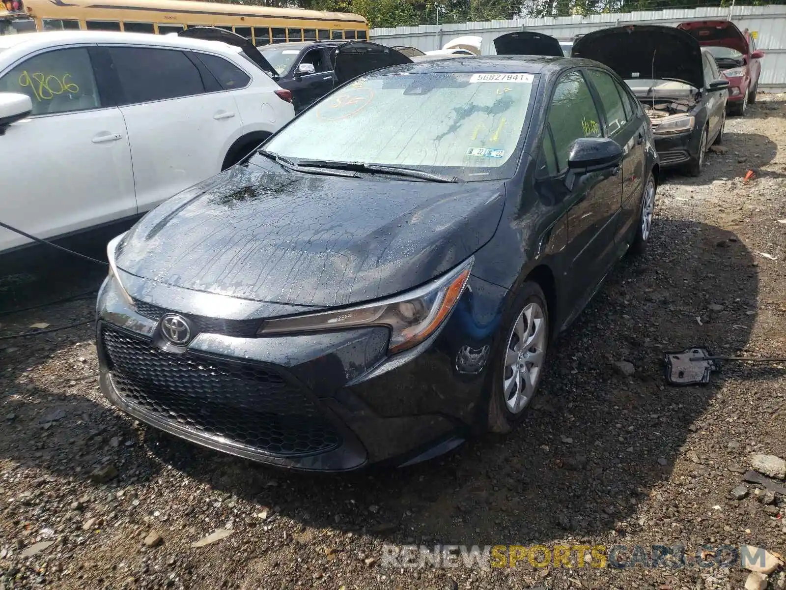 2 Photograph of a damaged car JTDEPMAE3MJ185695 TOYOTA COROLLA 2021