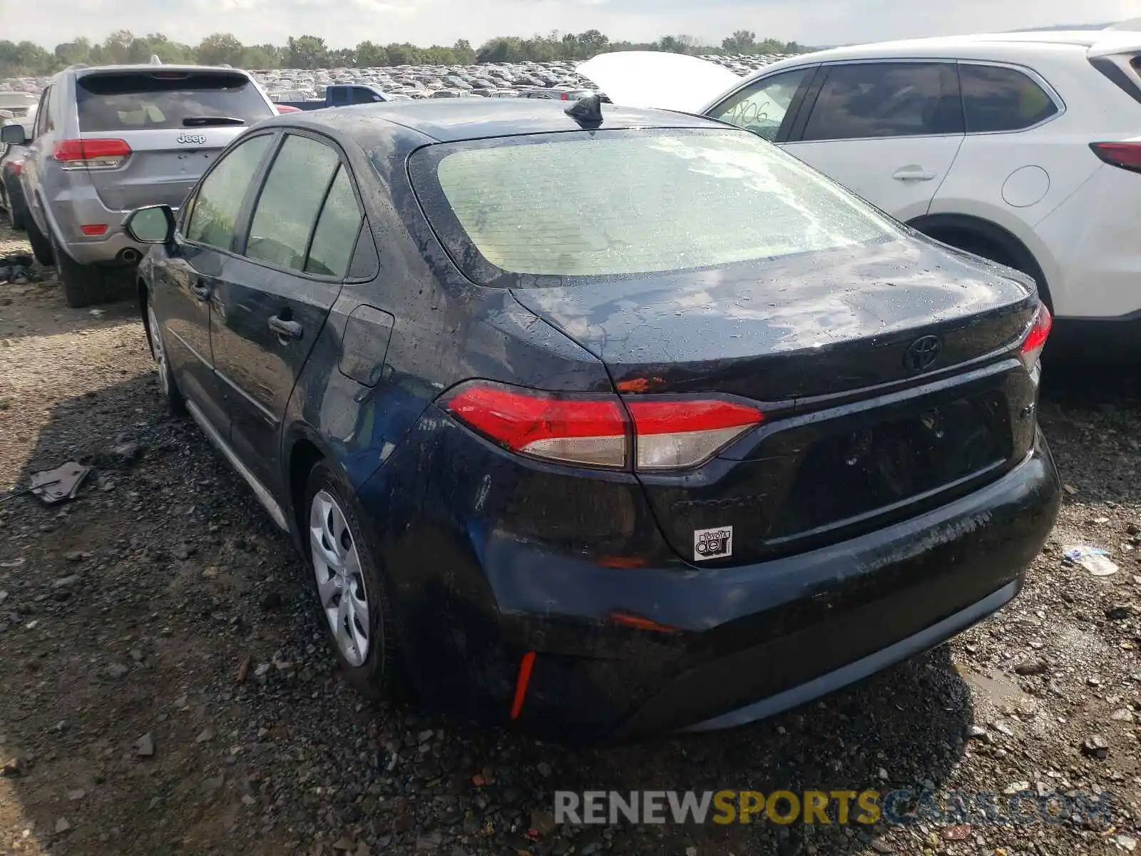 3 Photograph of a damaged car JTDEPMAE3MJ185695 TOYOTA COROLLA 2021