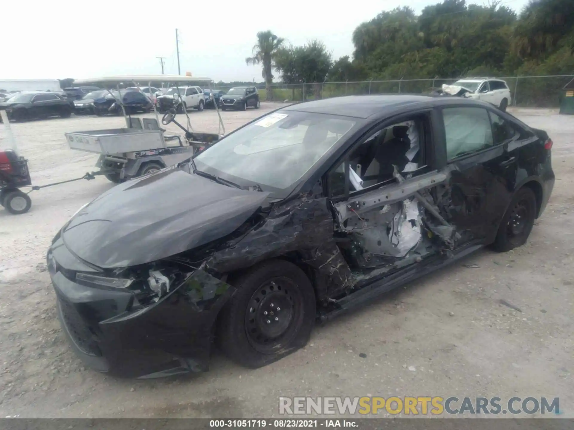 2 Photograph of a damaged car JTDEPMAE3MJ185714 TOYOTA COROLLA 2021