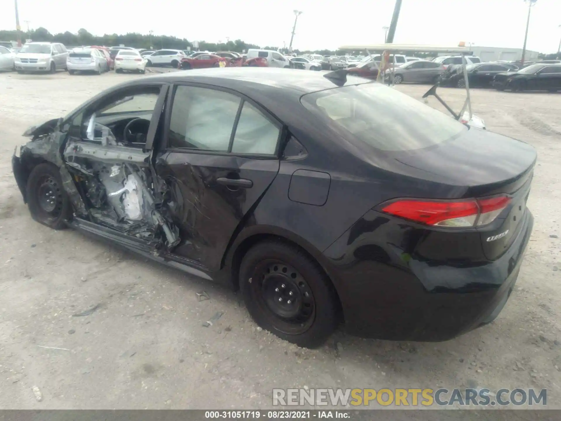 3 Photograph of a damaged car JTDEPMAE3MJ185714 TOYOTA COROLLA 2021