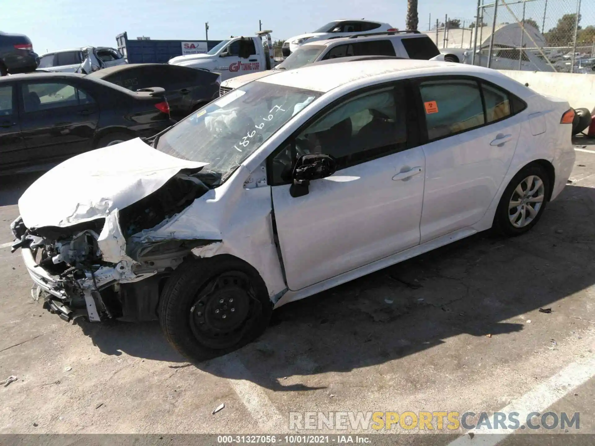 2 Photograph of a damaged car JTDEPMAE3MJ186667 TOYOTA COROLLA 2021