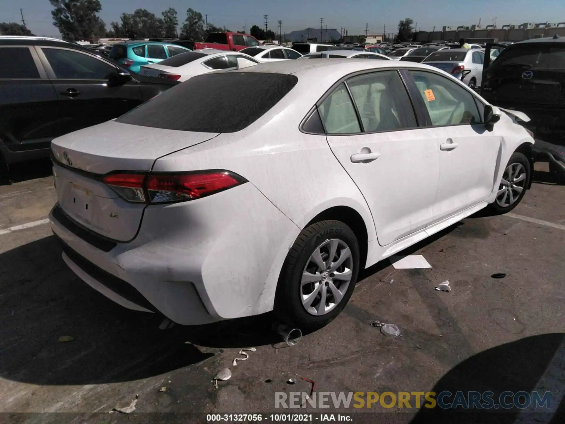 4 Photograph of a damaged car JTDEPMAE3MJ186667 TOYOTA COROLLA 2021