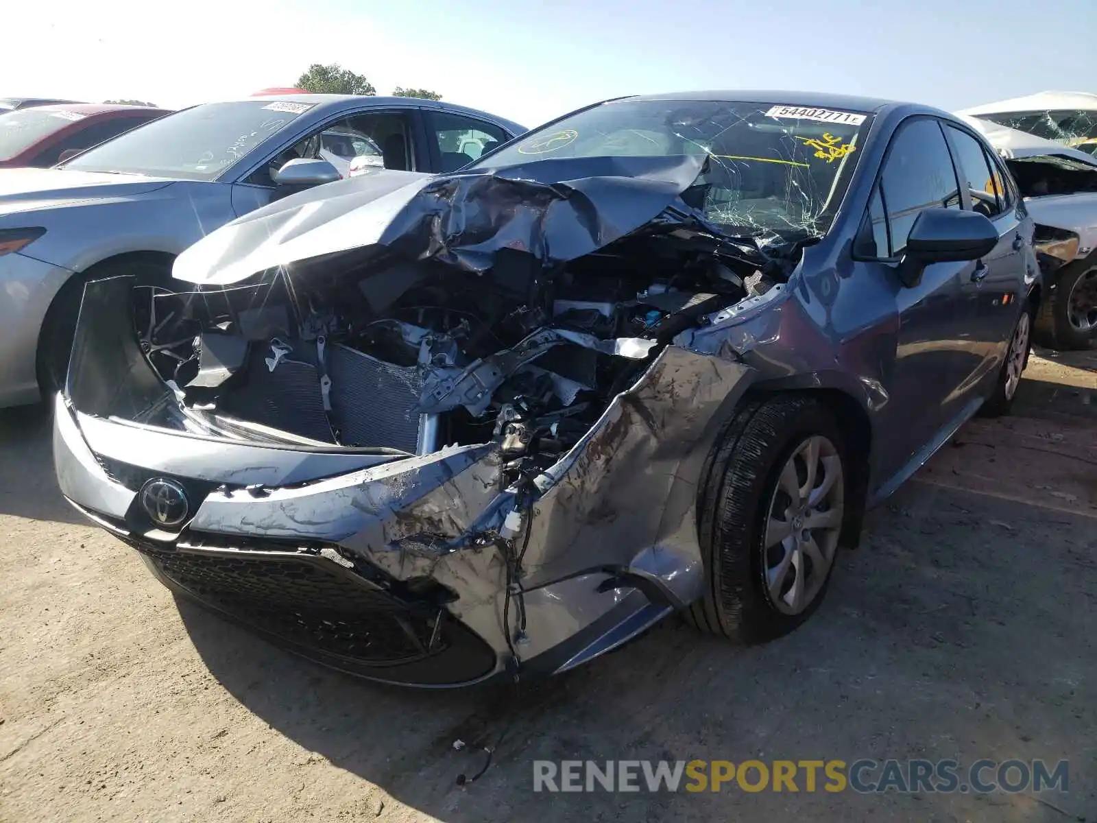 2 Photograph of a damaged car JTDEPMAE3MJ186751 TOYOTA COROLLA 2021