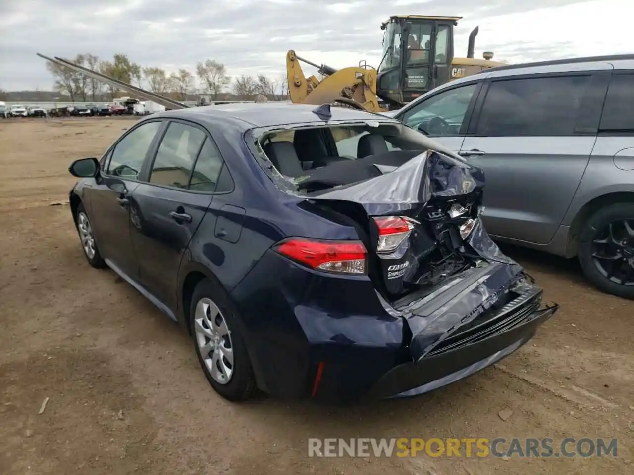 3 Photograph of a damaged car JTDEPMAE3MJ188290 TOYOTA COROLLA 2021