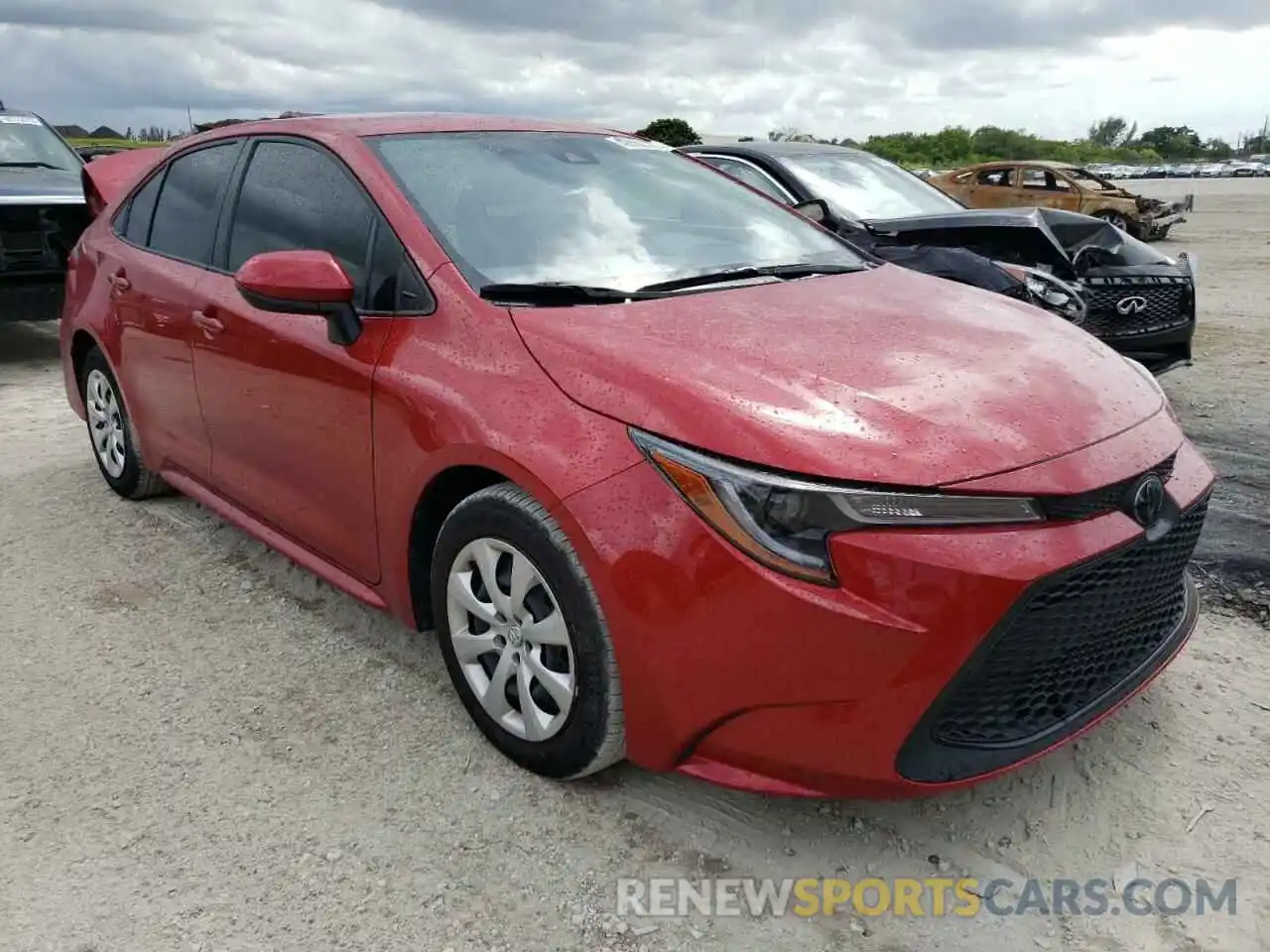 1 Photograph of a damaged car JTDEPMAE3MJ188614 TOYOTA COROLLA 2021