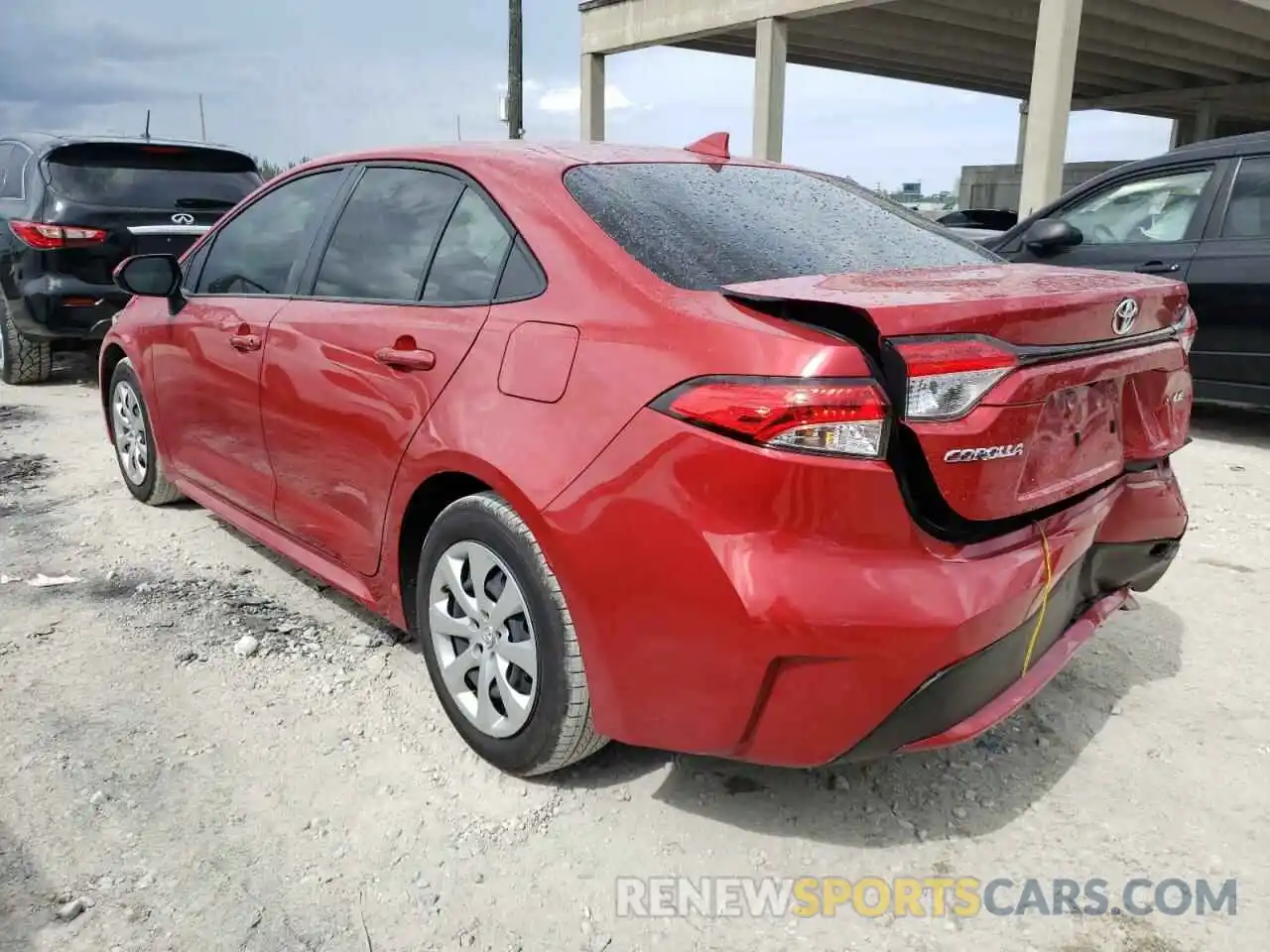 3 Photograph of a damaged car JTDEPMAE3MJ188614 TOYOTA COROLLA 2021