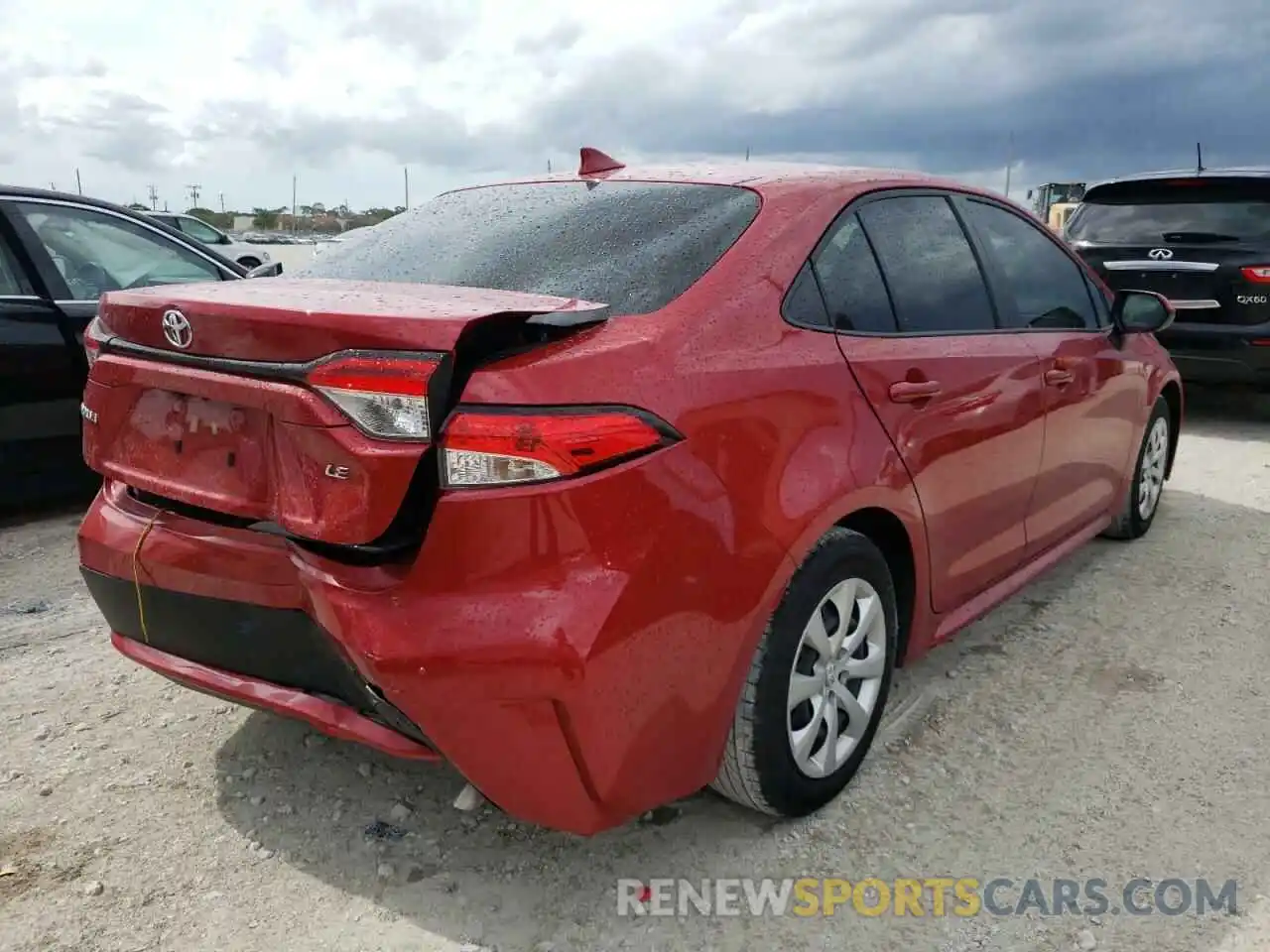 4 Photograph of a damaged car JTDEPMAE3MJ188614 TOYOTA COROLLA 2021