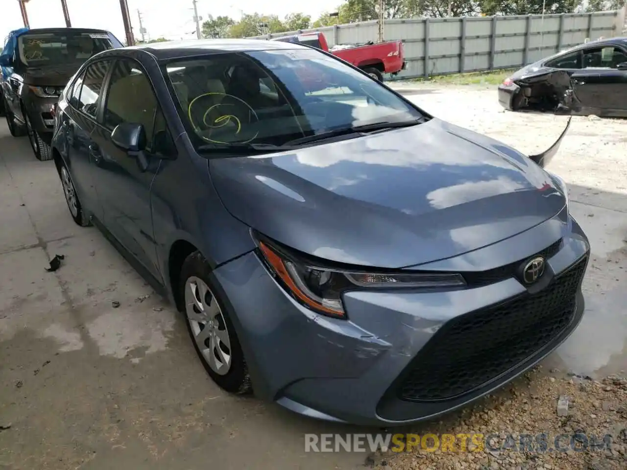 1 Photograph of a damaged car JTDEPMAE3MJ188662 TOYOTA COROLLA 2021