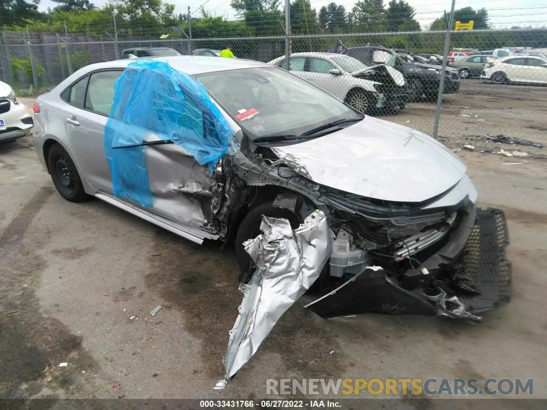 1 Photograph of a damaged car JTDEPMAE3MJ188869 TOYOTA COROLLA 2021