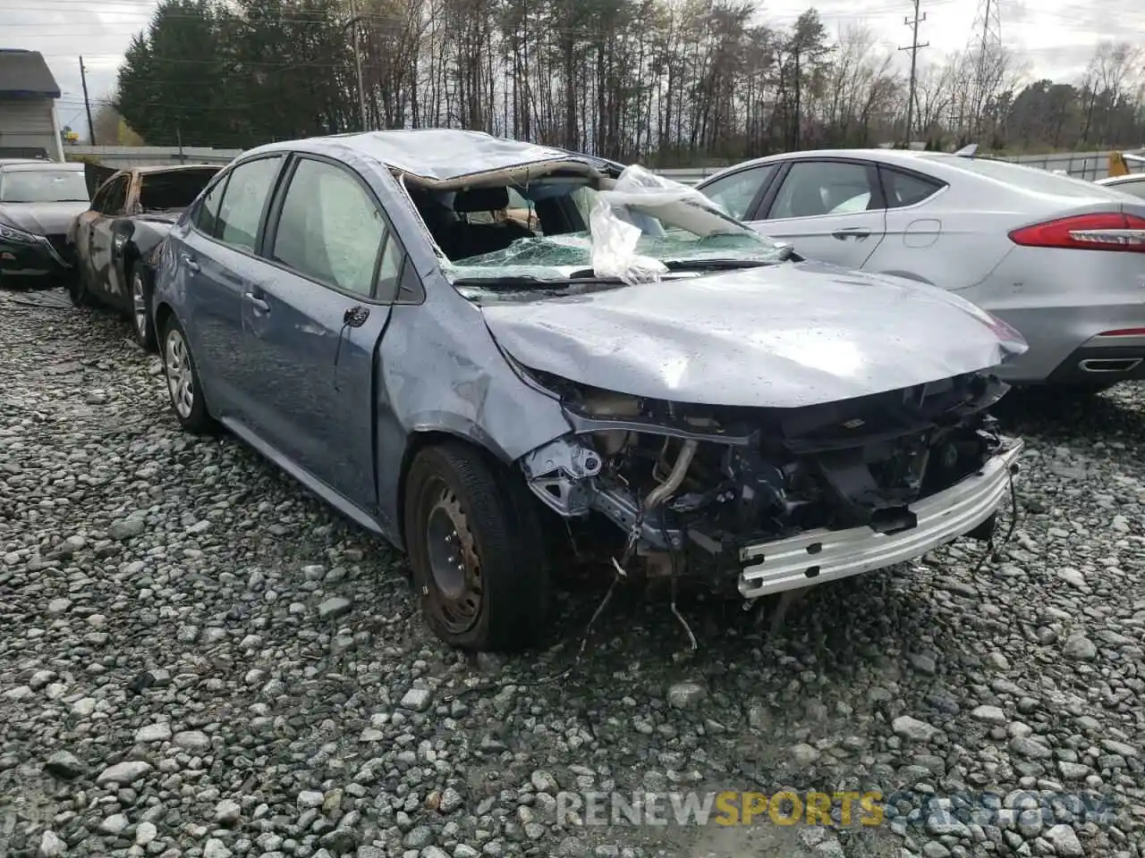 1 Photograph of a damaged car JTDEPMAE4MJ117468 TOYOTA COROLLA 2021